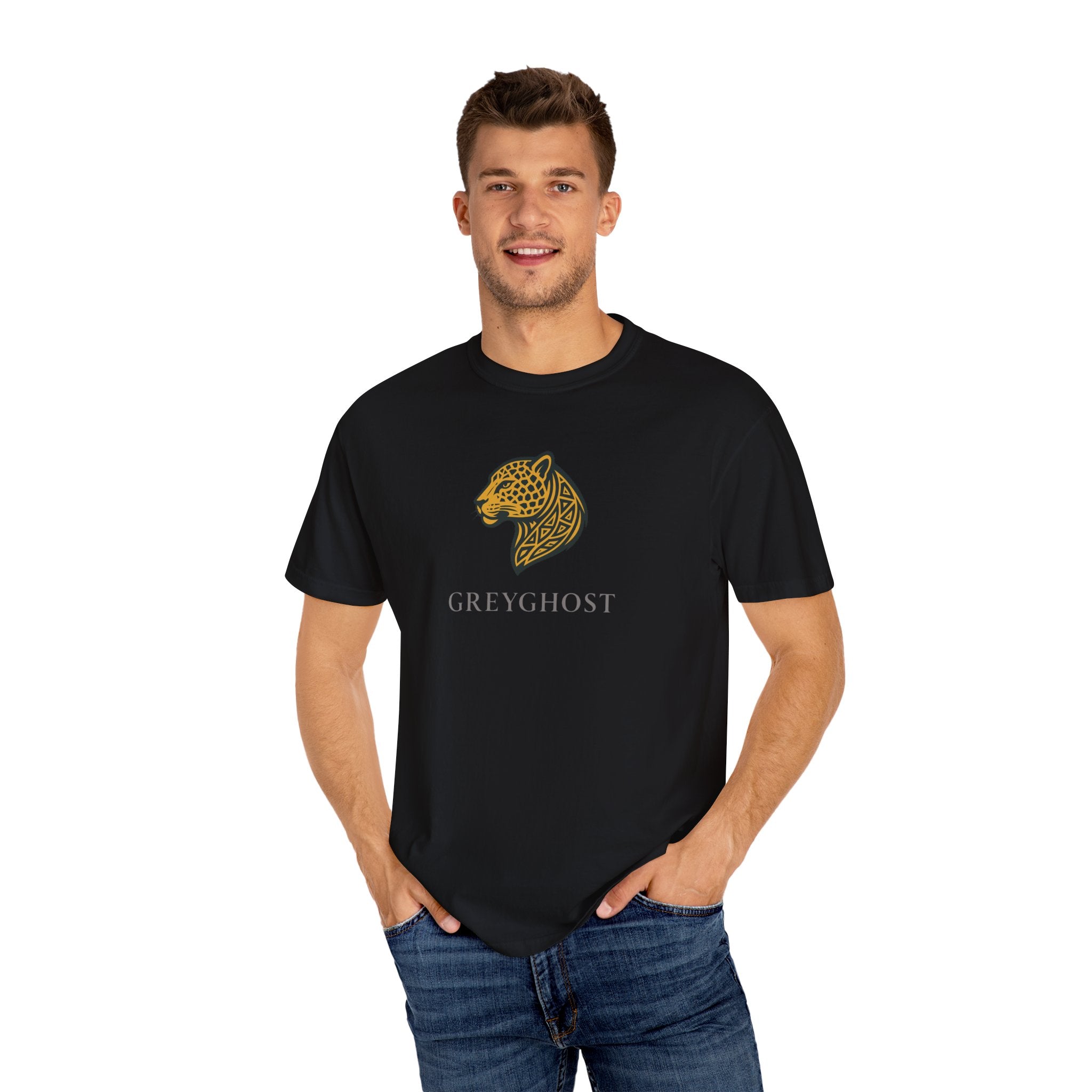 African Leopard Unisex Garment-Dyed T-shirt