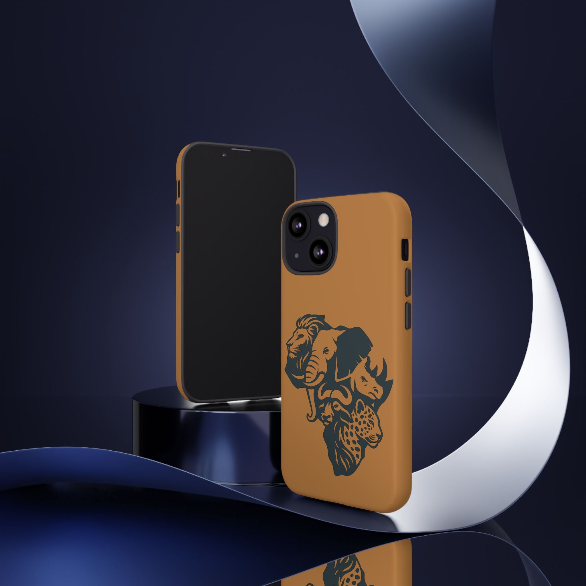 Big 5 African Phone Case, Wildlife Lover Gift, Tough Phone Cover, African Animal Design, Stylish Mobile Accessory
