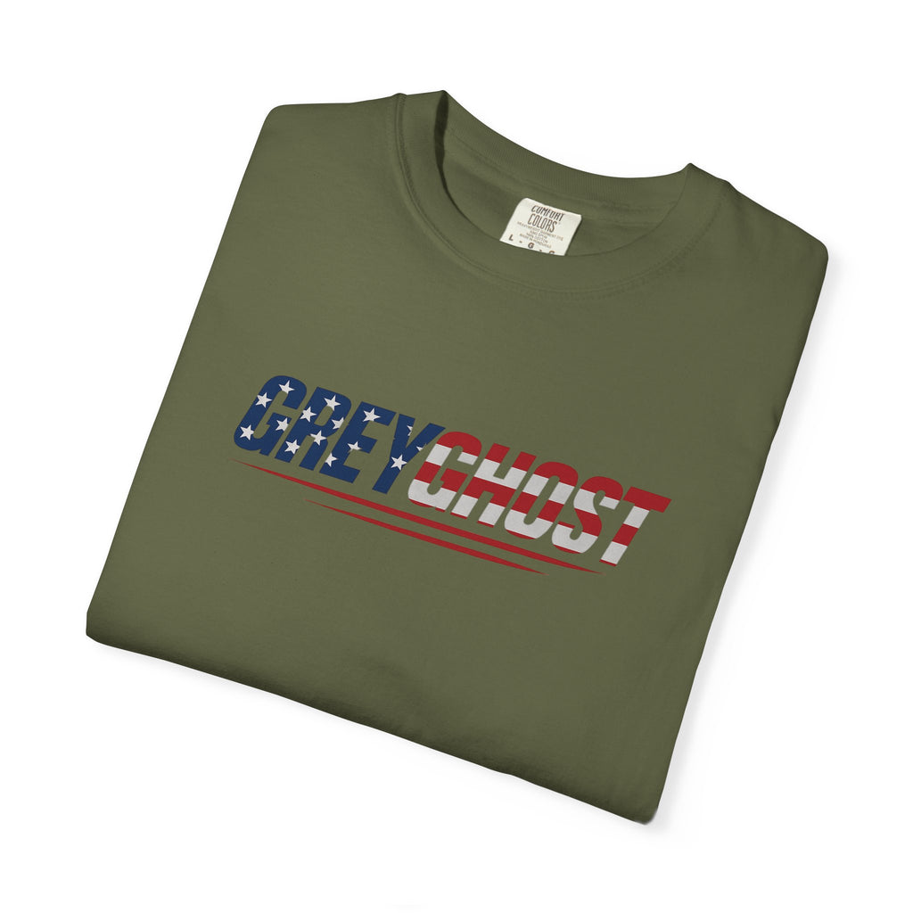 Patriotic GreyGhost Unisex Garment-Dyed T-shirt