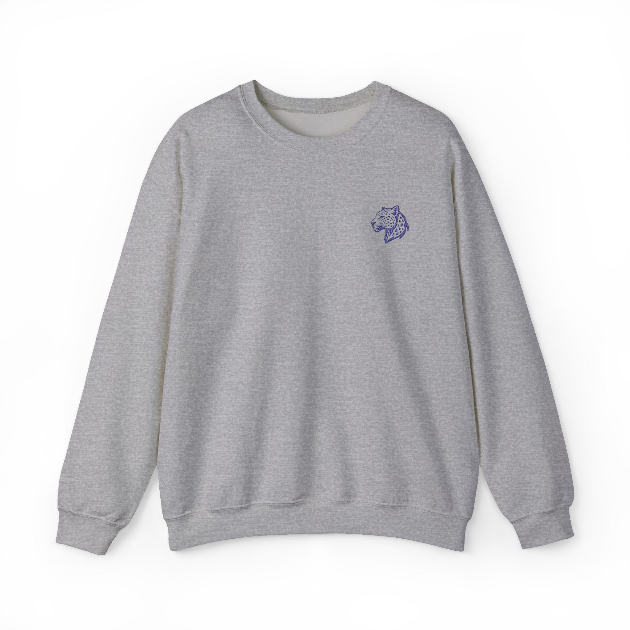 Leopard Minimalist Unisex Heavy Blend™ Crewneck Sweatshirt - Cozy Casual Wear, Perfect Gift for Him/Her, Ideal for Fall/Winter