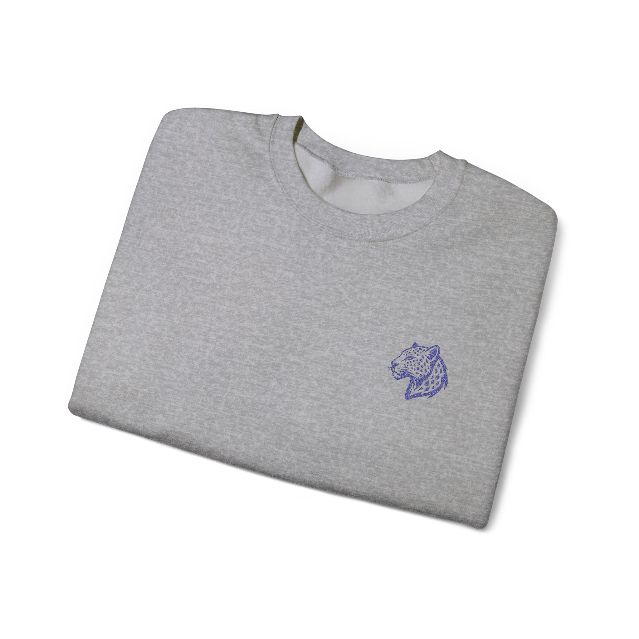 Leopard Minimalist Unisex Heavy Blend™ Crewneck Sweatshirt - Cozy Casual Wear, Perfect Gift for Him/Her, Ideal for Fall/Winter
