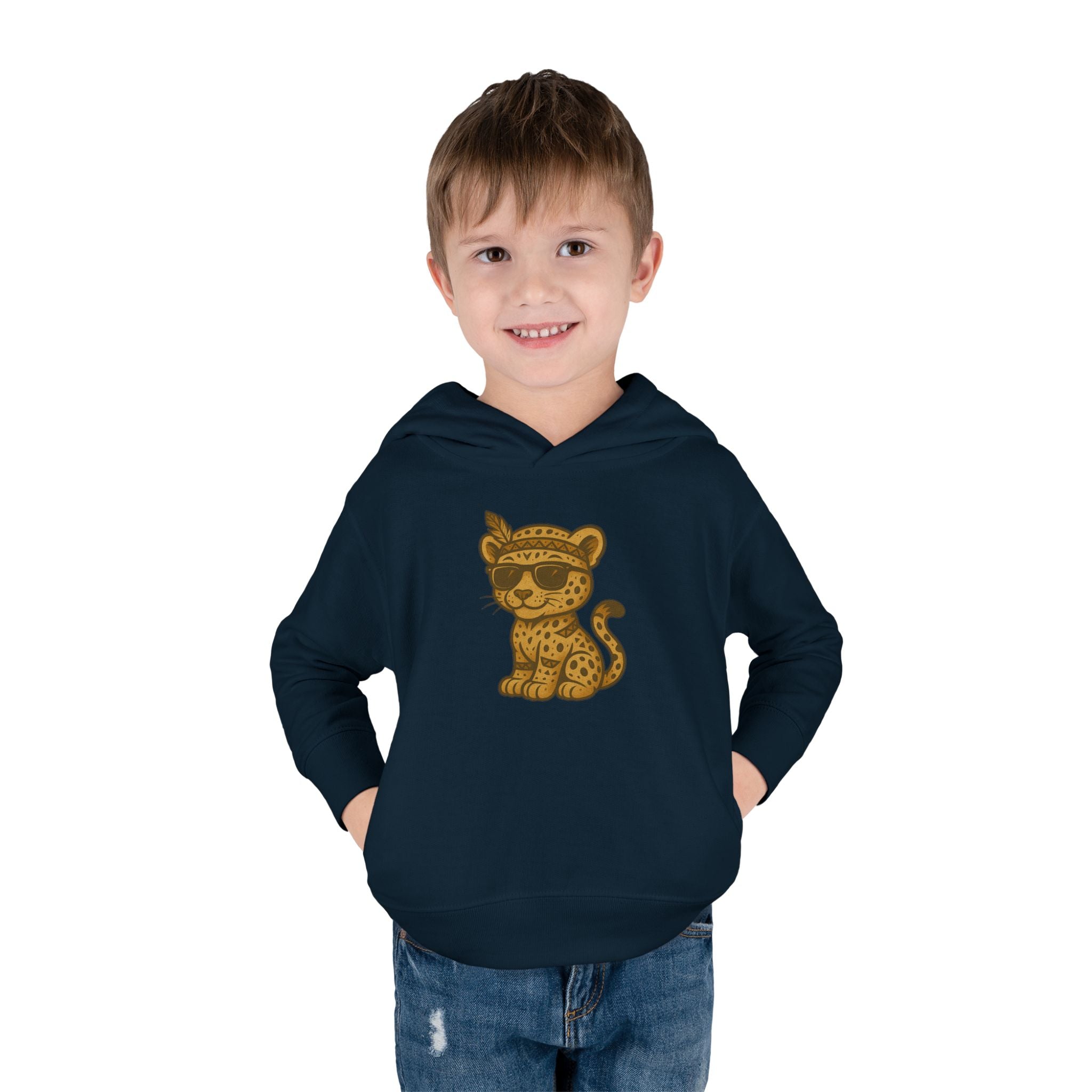 Cool Leopard Toddler Fleece Hoodie, Cute Animal Sweatshirt for Kids, Perfect Birthday Gift, Cozy Winter Wear, Fun Playtime Apparel