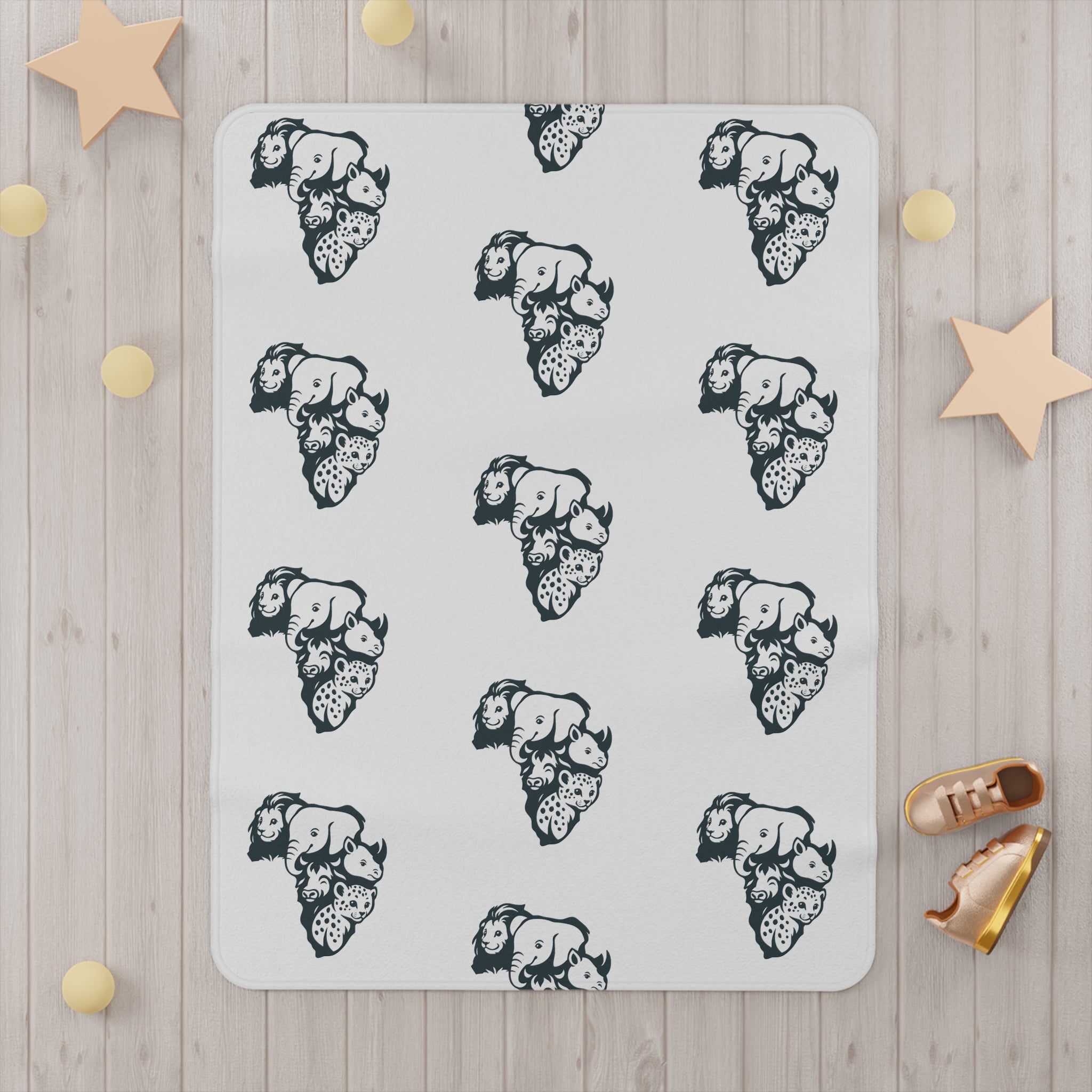 Cozy Wild Animal Toddler Blanket, Cute Nursery Decor, Baby Shower Gift, Snuggly Playtime Essential, Animal Lover Gift