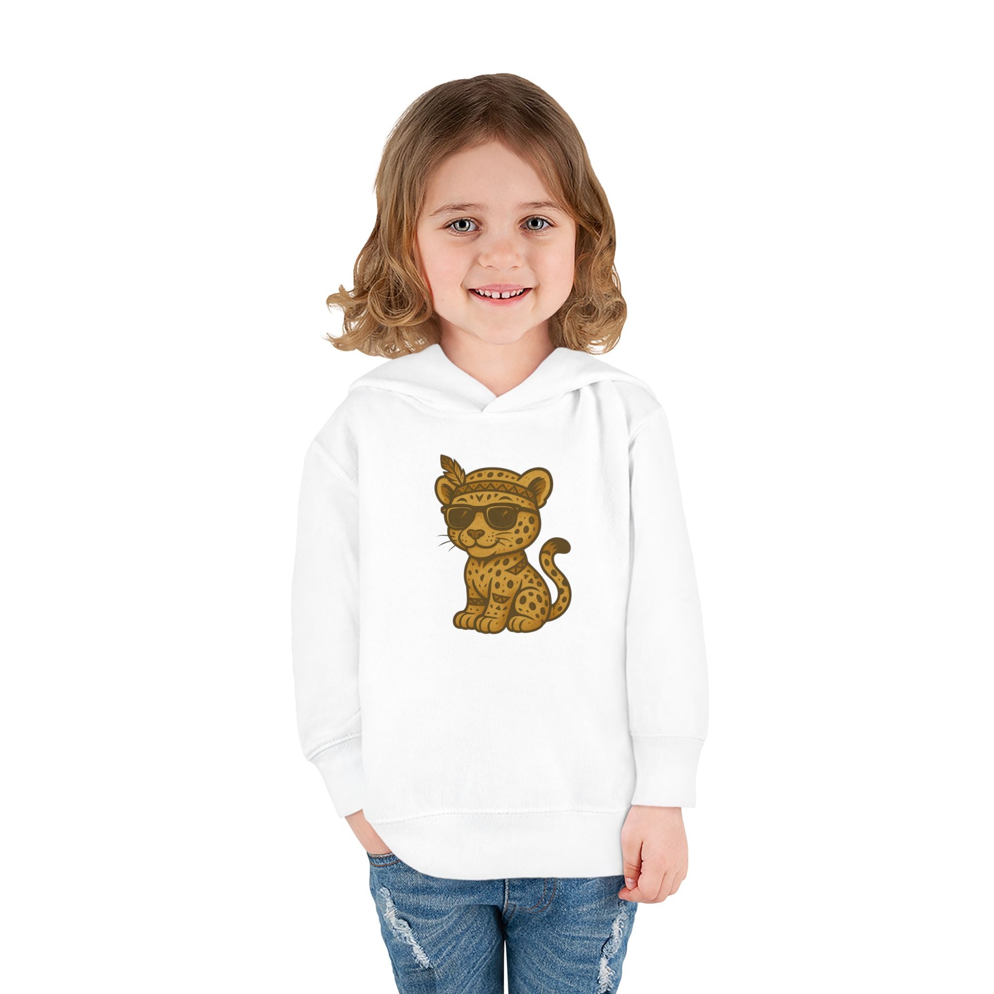 Cool Leopard Toddler Fleece Hoodie, Cute Animal Sweatshirt for Kids, Perfect Birthday Gift, Cozy Winter Wear, Fun Playtime Apparel
