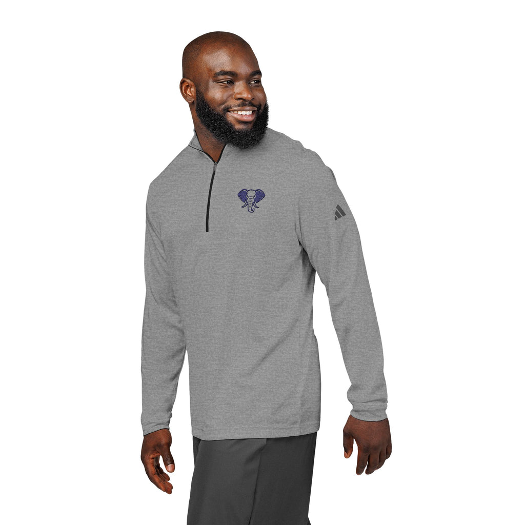 Elephant adidas® Quarter-Zip Pullover - Stylish Sporty Gear, Athletic Wear, Casual Outfits, Gift for Sports Lovers, Embroidered Apparel