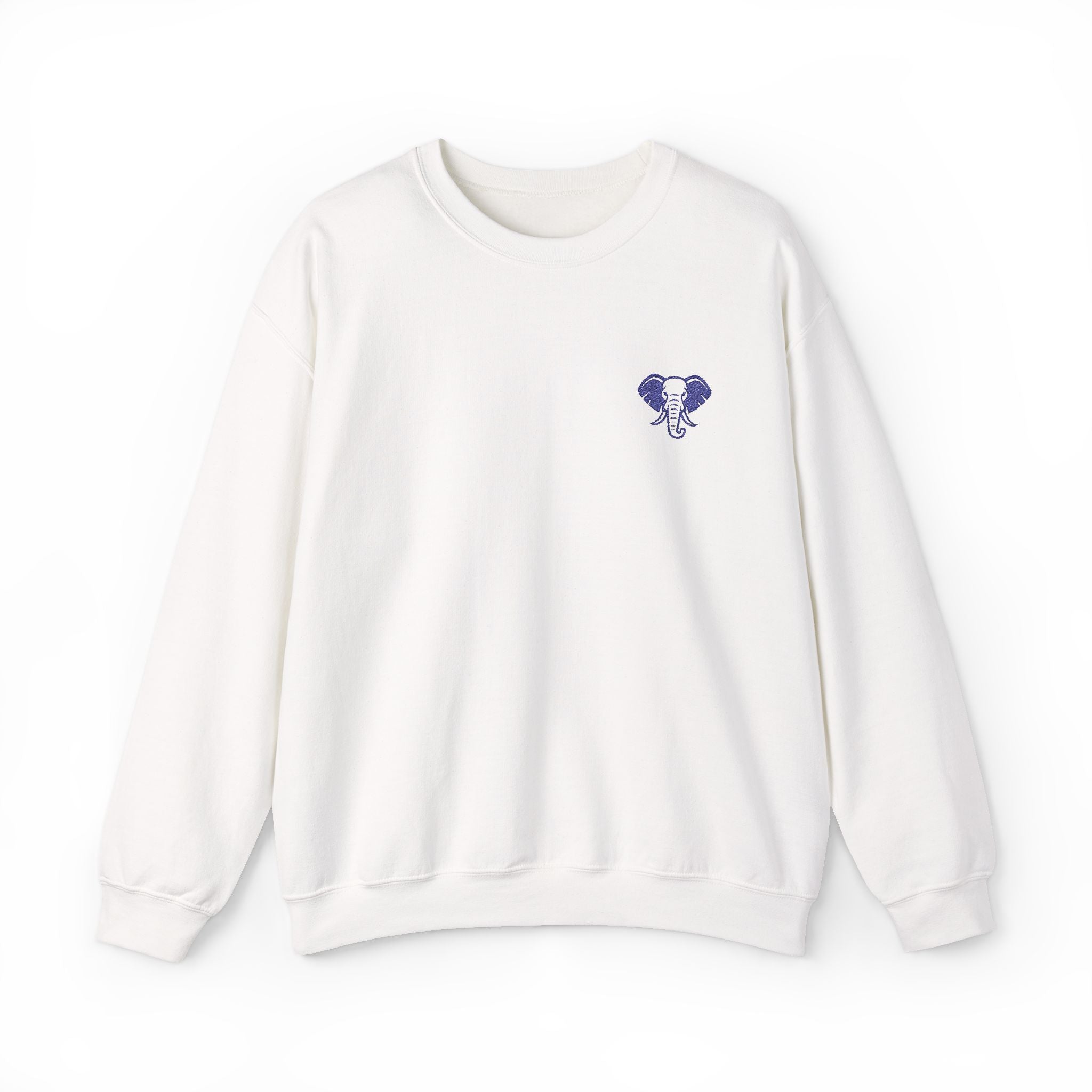 Elephant Minimalist Unisex Heavy Blend™ Crewneck Sweatshirt - Cozy Casual Wear, Perfect Gift for Him/Her, Ideal for Fall/Winter