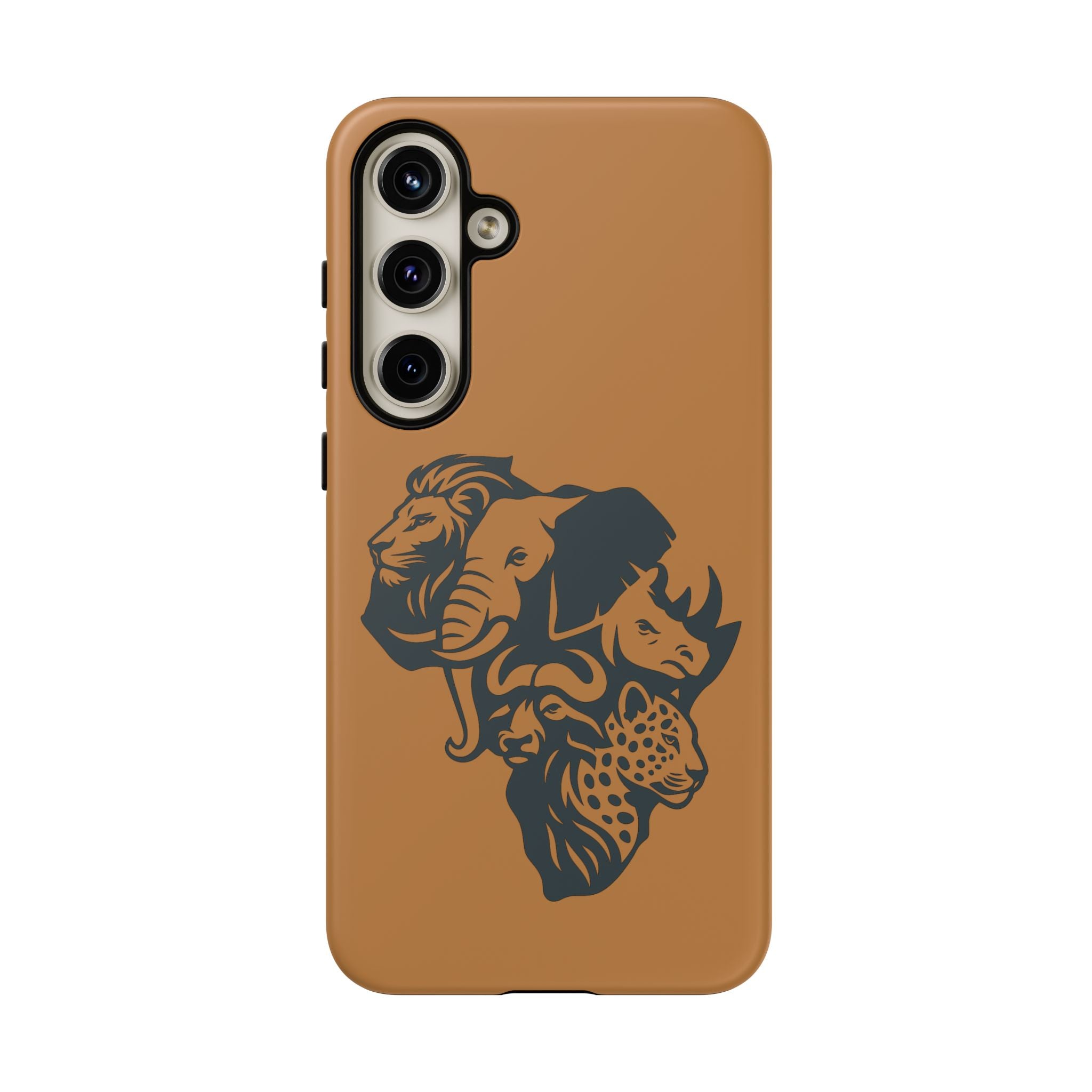 Big 5 African Phone Case, Wildlife Lover Gift, Tough Phone Cover, African Animal Design, Stylish Mobile Accessory