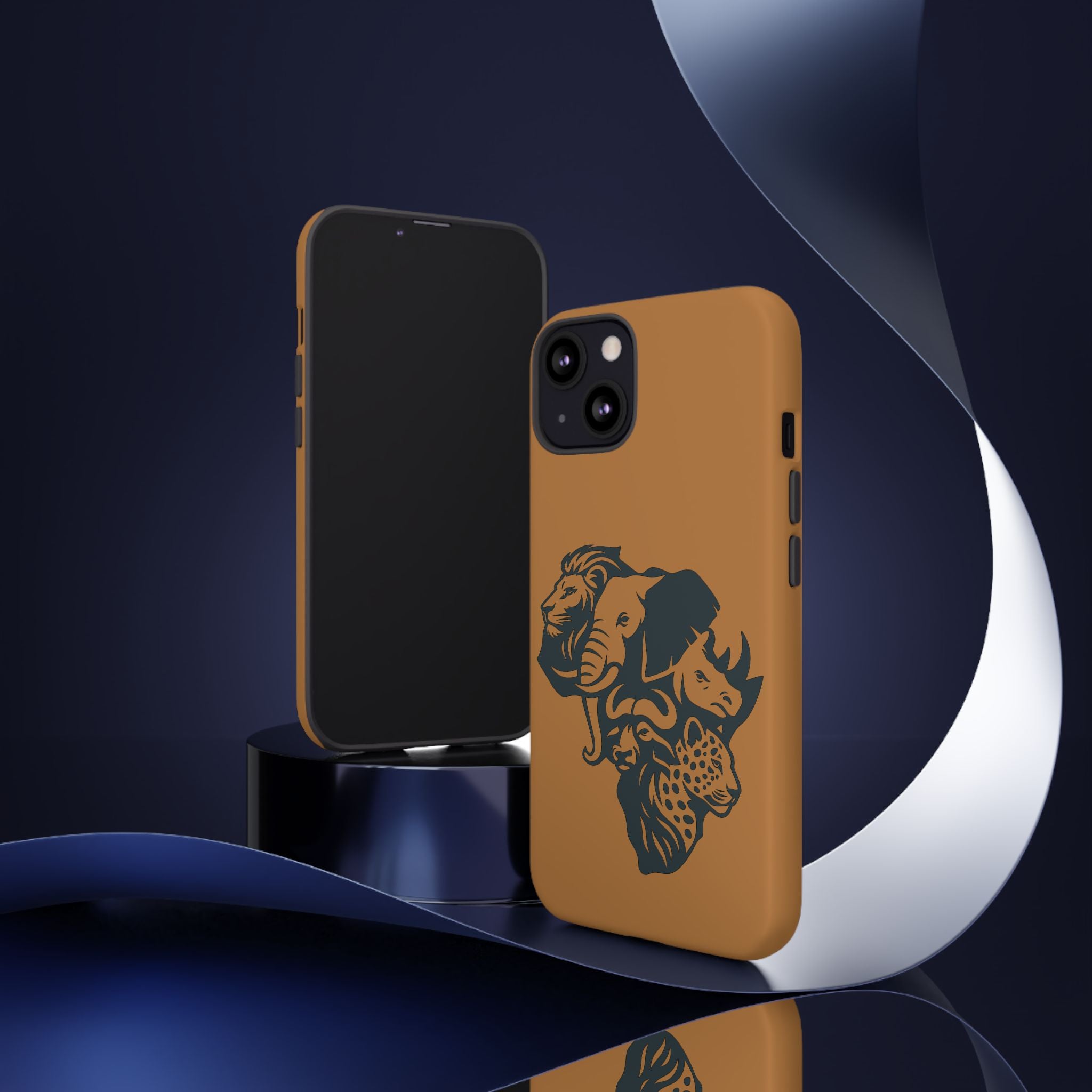 Big 5 African Phone Case, Wildlife Lover Gift, Tough Phone Cover, African Animal Design, Stylish Mobile Accessory