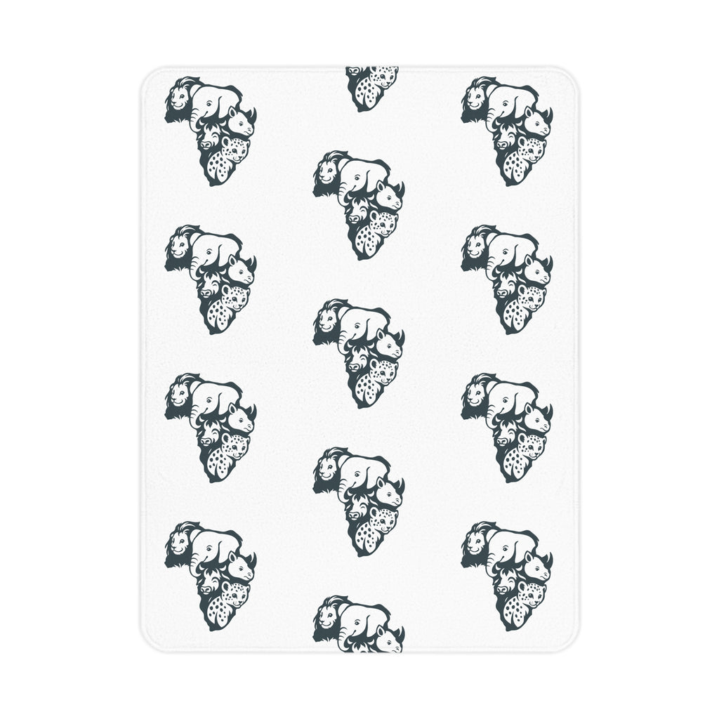 Cozy Wild Animal Toddler Blanket, Cute Nursery Decor, Baby Shower Gift, Snuggly Playtime Essential, Animal Lover Gift