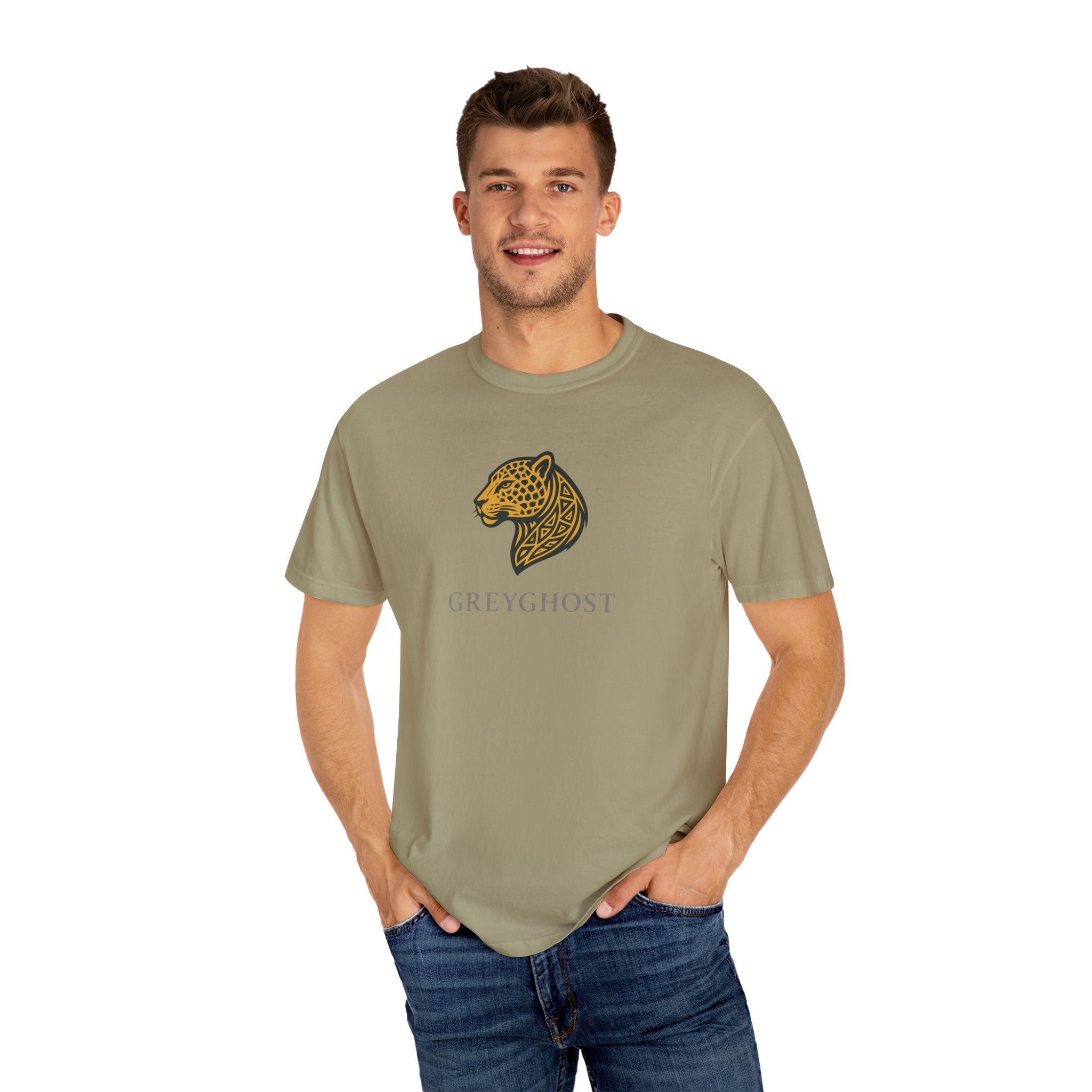 African Leopard Unisex Garment-Dyed T-shirt