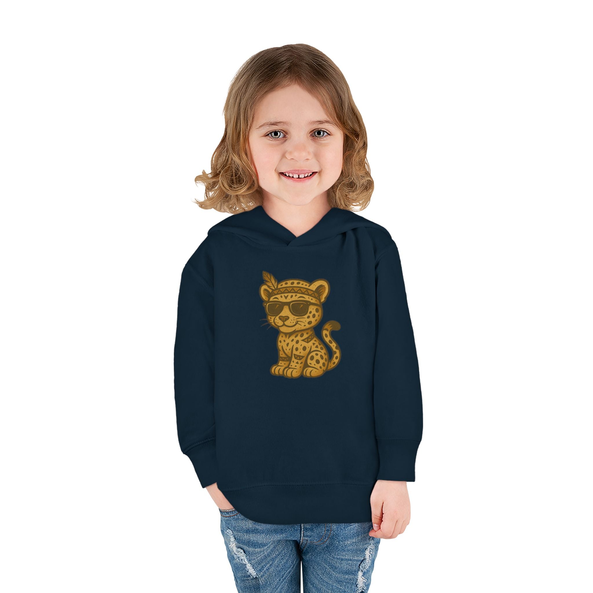Cool Leopard Toddler Fleece Hoodie, Cute Animal Sweatshirt for Kids, Perfect Birthday Gift, Cozy Winter Wear, Fun Playtime Apparel