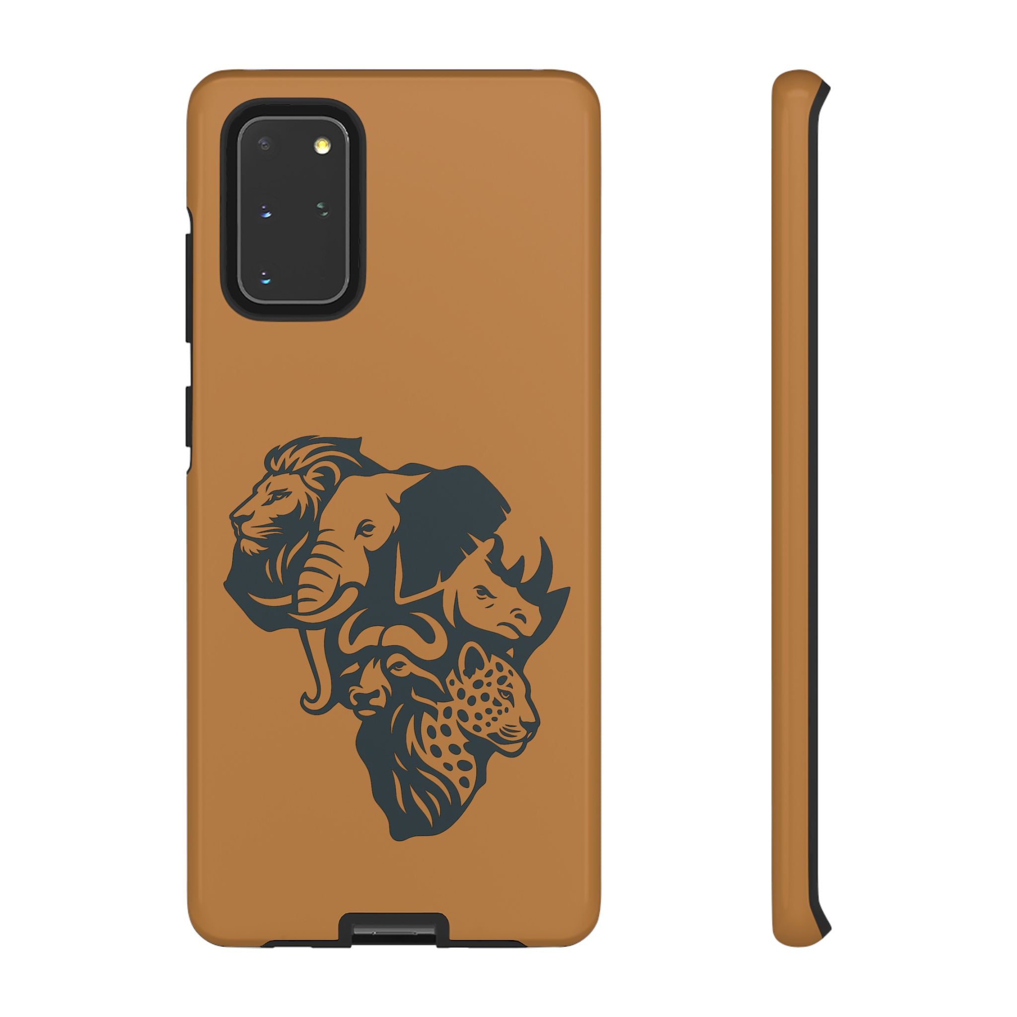 Big 5 African Phone Case, Wildlife Lover Gift, Tough Phone Cover, African Animal Design, Stylish Mobile Accessory