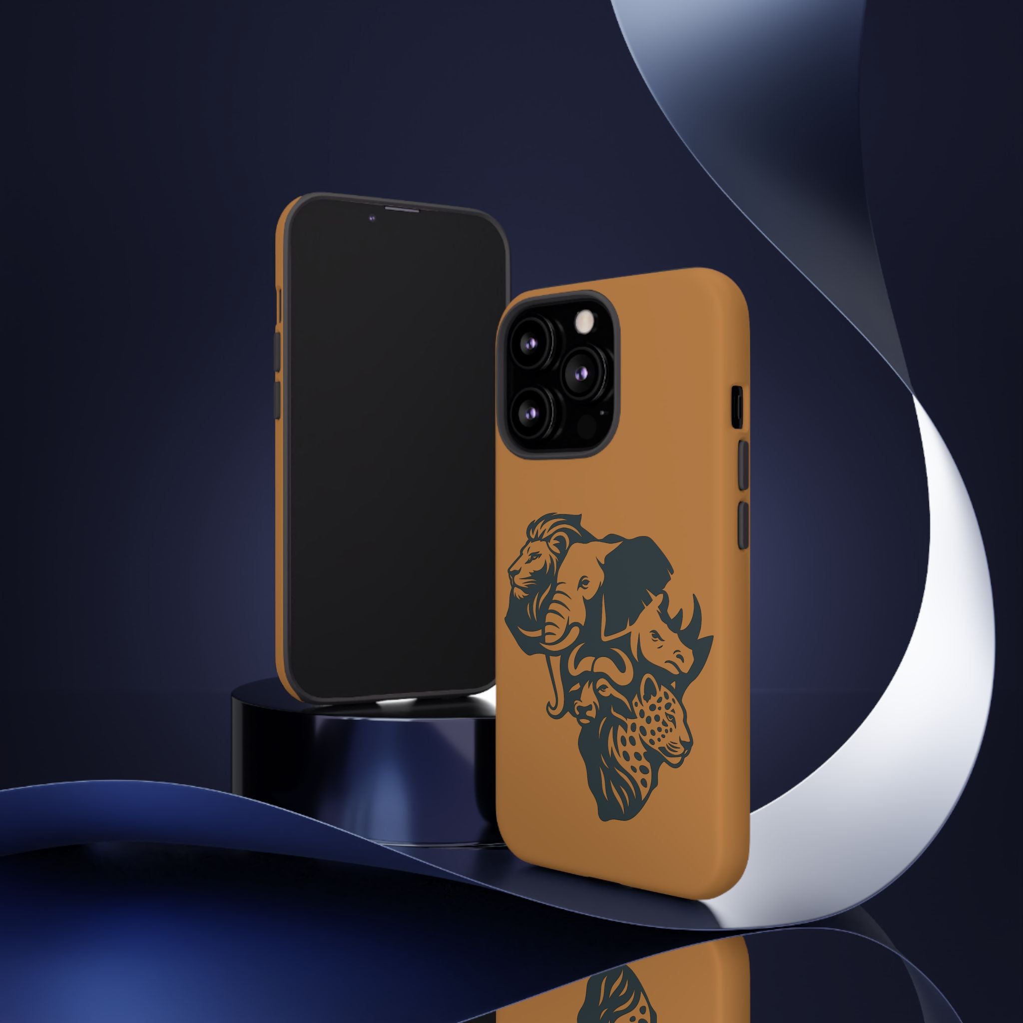 Big 5 African Phone Case, Wildlife Lover Gift, Tough Phone Cover, African Animal Design, Stylish Mobile Accessory