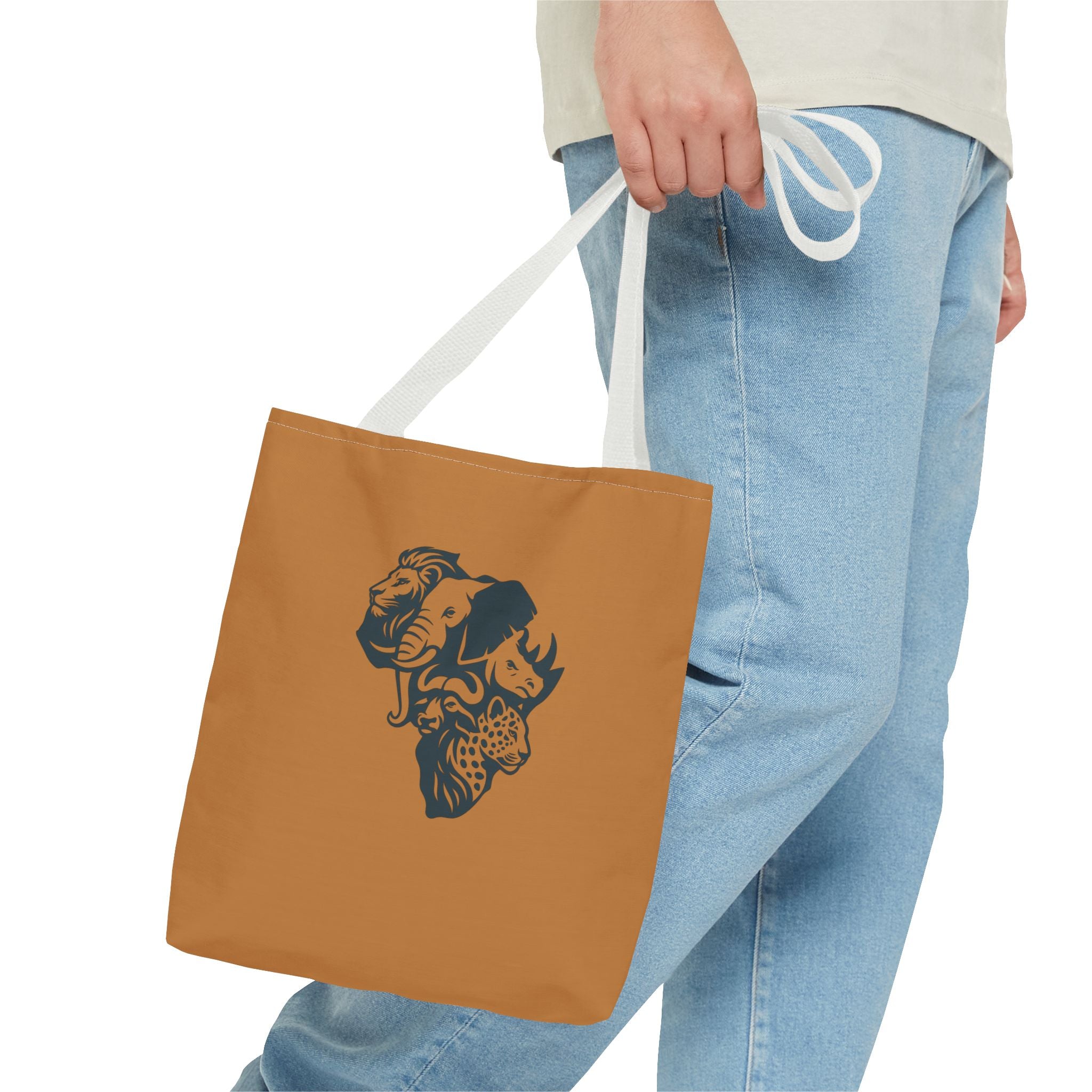 African Wildlife Tote Bag | Unique All-Over Print Bag, Eco-Friendly, Perfect for Shopping, Travel, Gifts