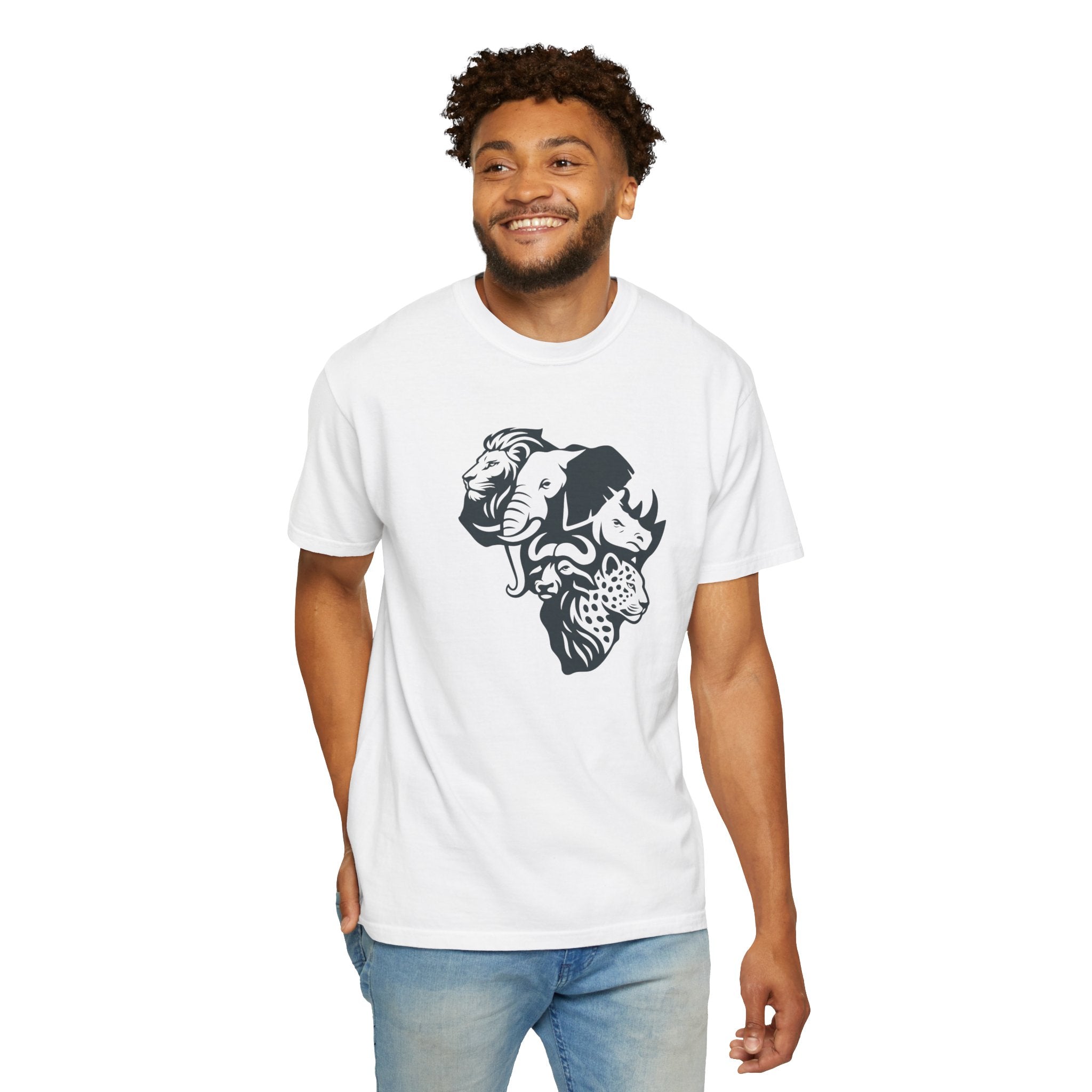 African Big 5 Unisex Garment-Dyed T-shirt