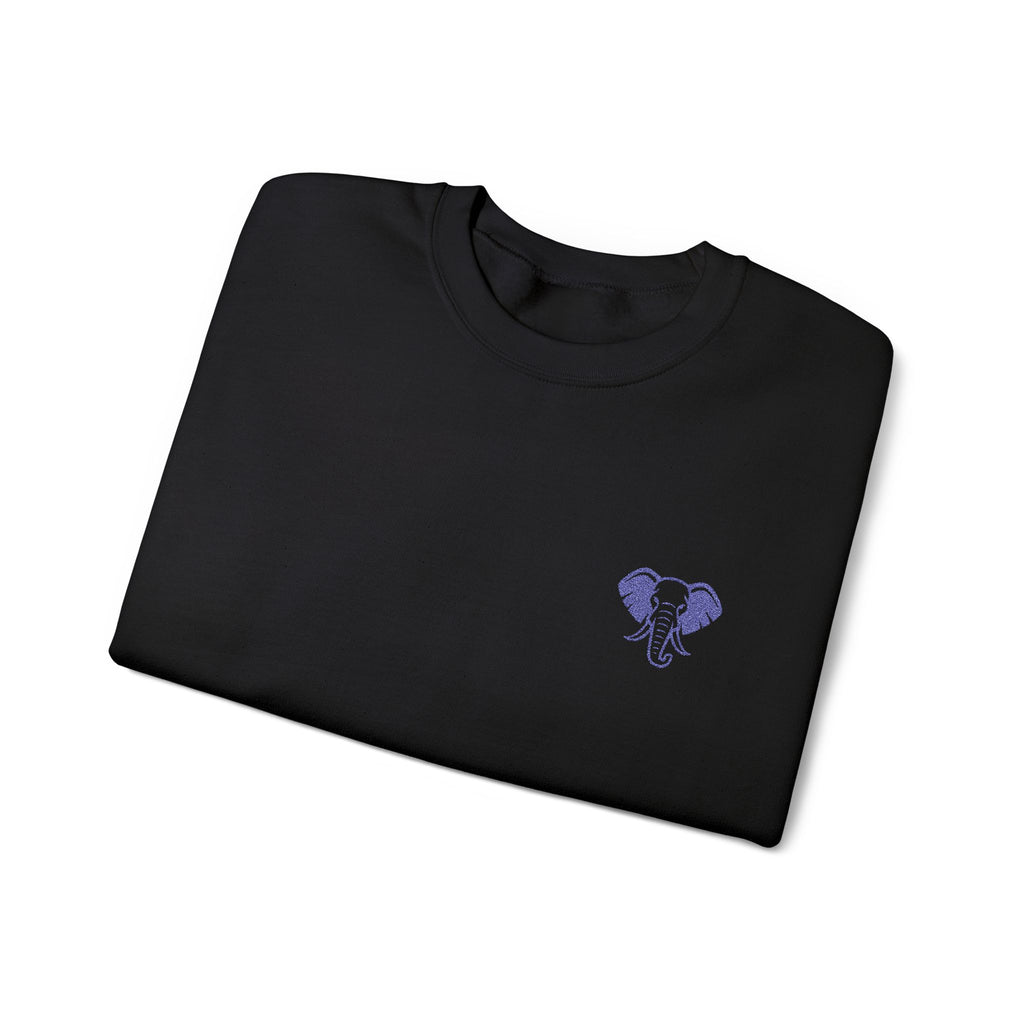 Elephant Minimalist Unisex Heavy Blend™ Crewneck Sweatshirt - Cozy Casual Wear, Perfect Gift for Him/Her, Ideal for Fall/Winter