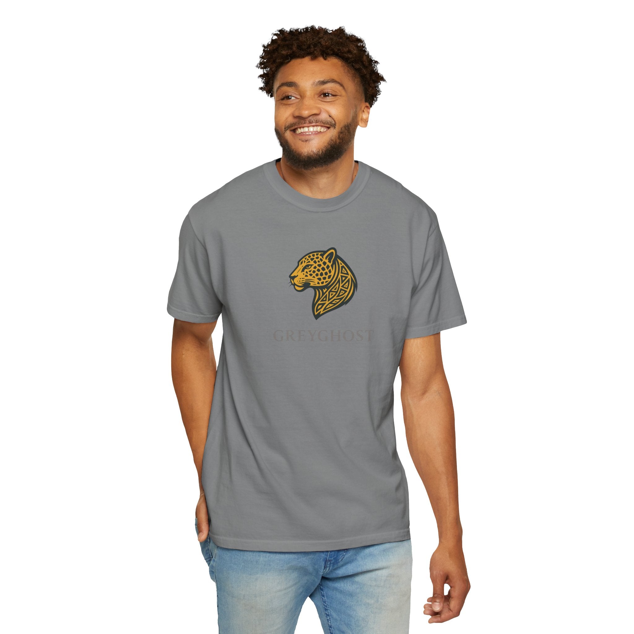 African Leopard Unisex Garment-Dyed T-shirt