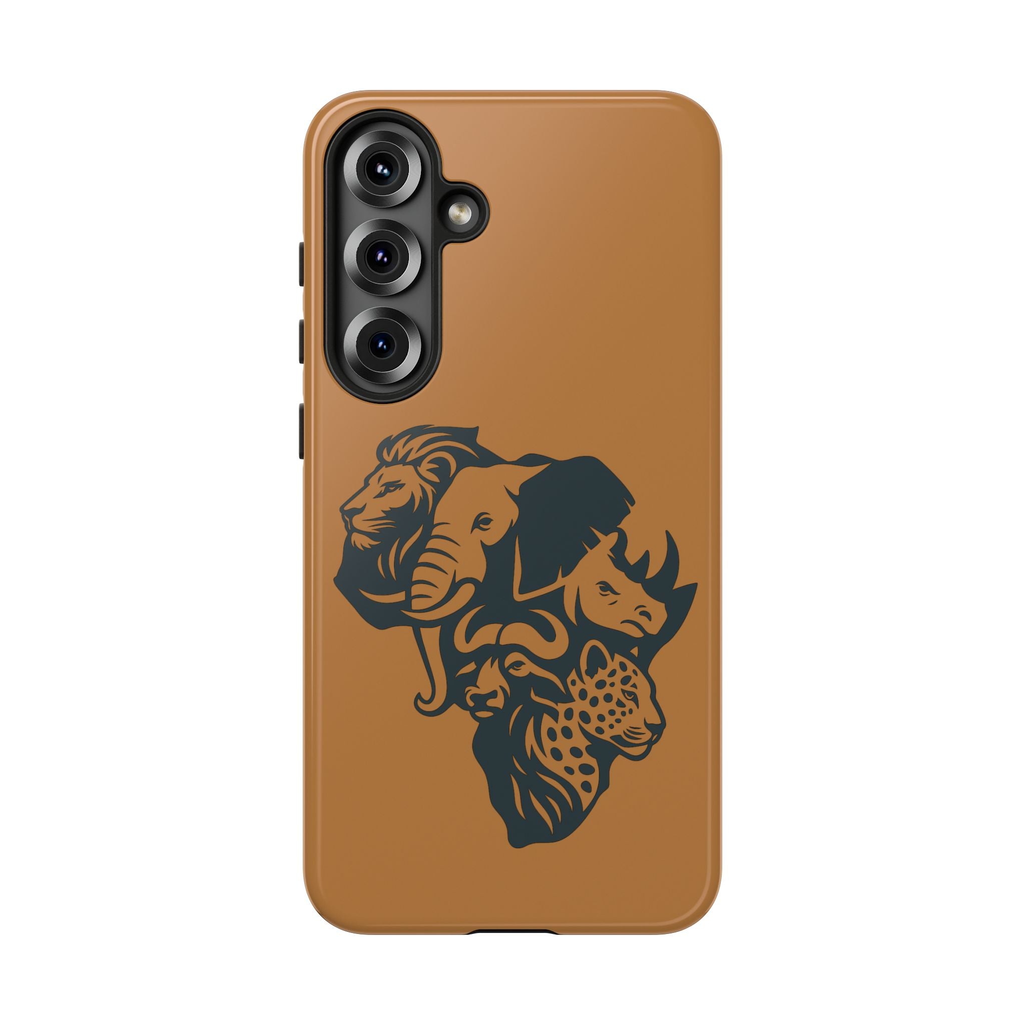 Big 5 African Phone Case, Wildlife Lover Gift, Tough Phone Cover, African Animal Design, Stylish Mobile Accessory
