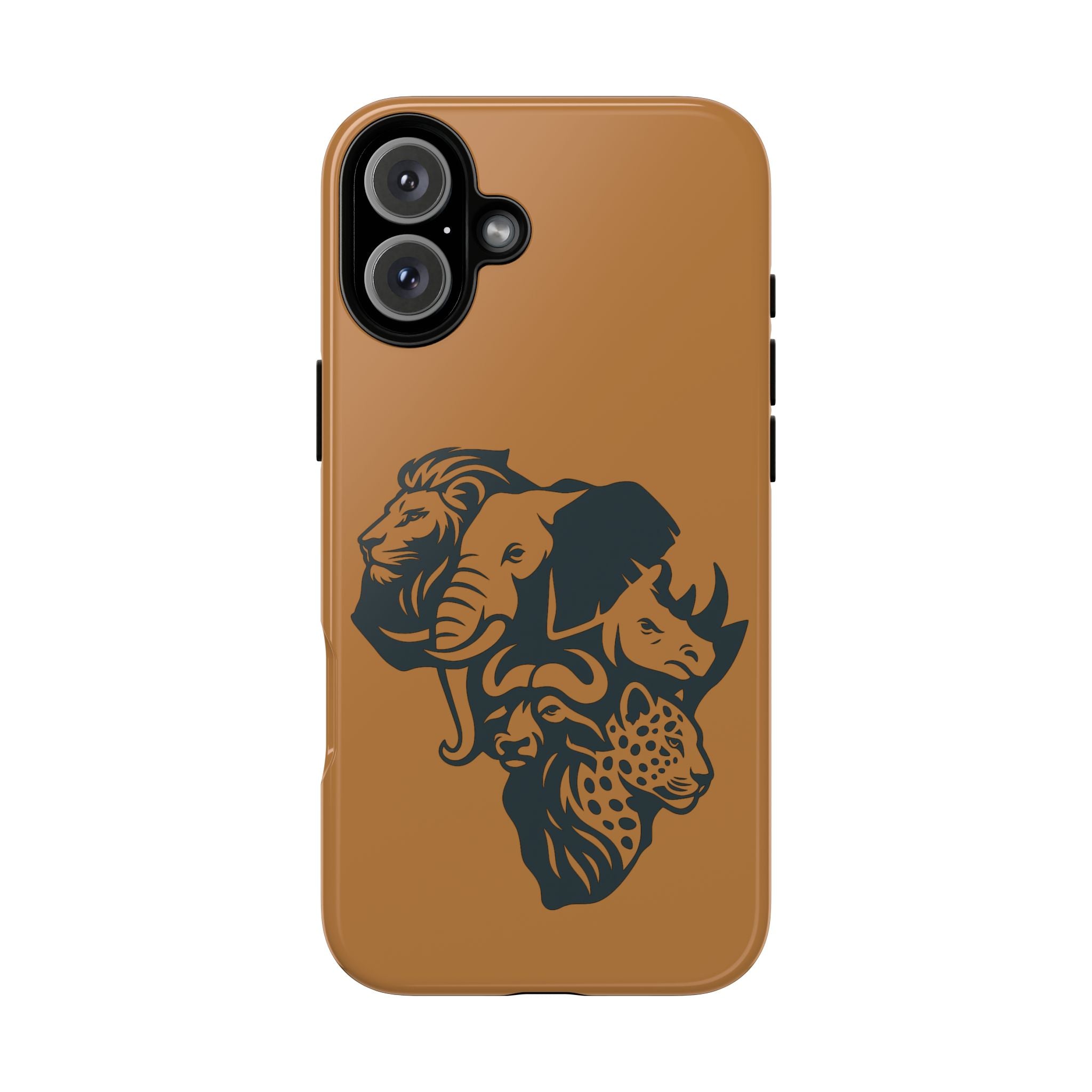 Big 5 African Phone Case, Wildlife Lover Gift, Tough Phone Cover, African Animal Design, Stylish Mobile Accessory