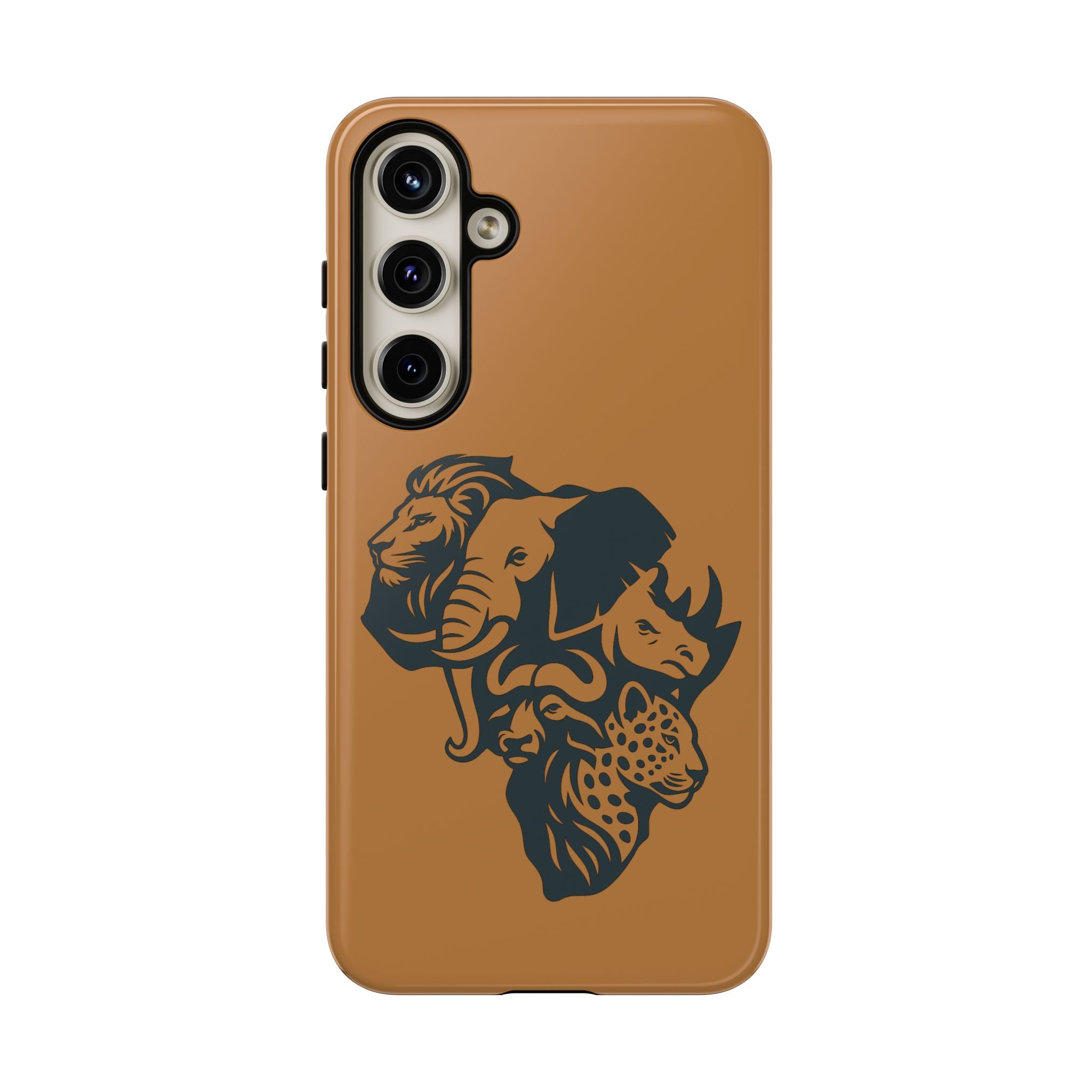 Big 5 African Phone Case, Wildlife Lover Gift, Tough Phone Cover, African Animal Design, Stylish Mobile Accessory