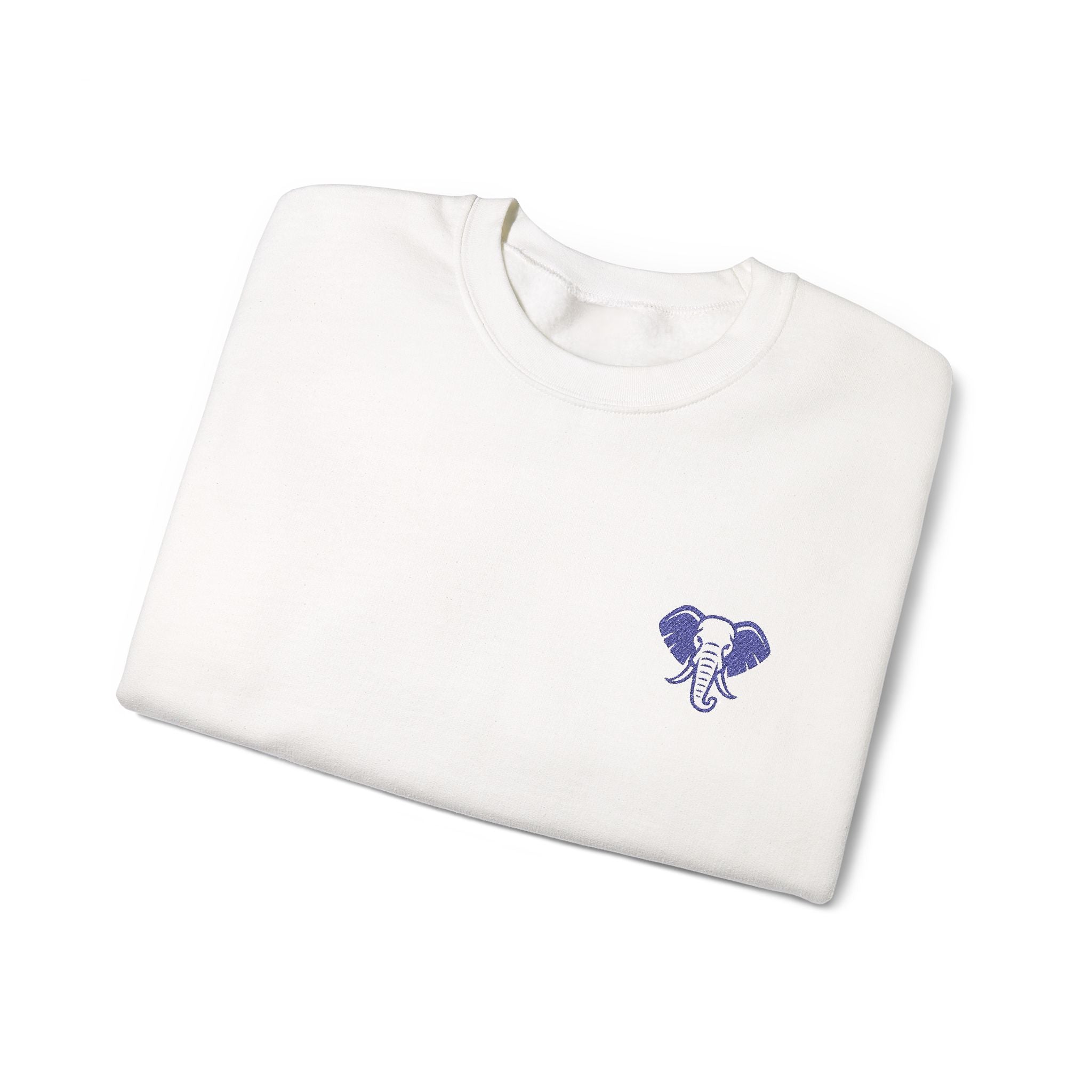 Elephant Minimalist Unisex Heavy Blend™ Crewneck Sweatshirt - Cozy Casual Wear, Perfect Gift for Him/Her, Ideal for Fall/Winter