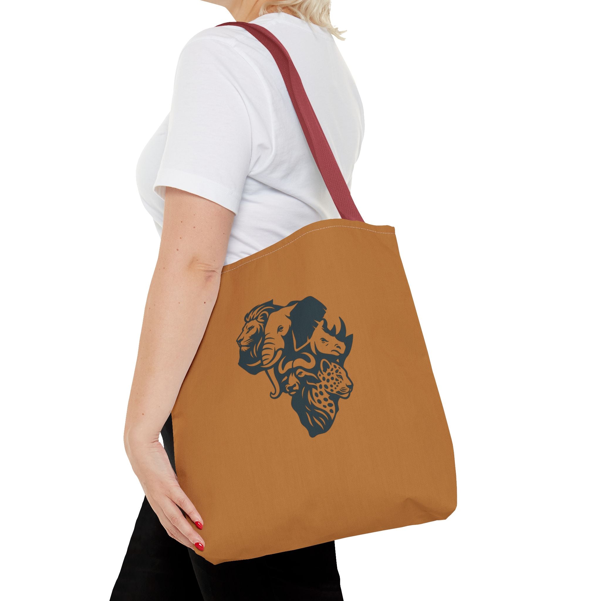 African Wildlife Tote Bag | Unique All-Over Print Bag, Eco-Friendly, Perfect for Shopping, Travel, Gifts