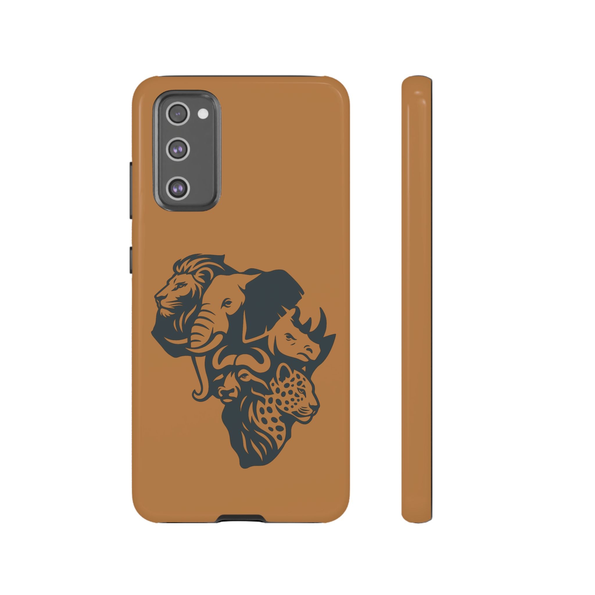 Big 5 African Phone Case, Wildlife Lover Gift, Tough Phone Cover, African Animal Design, Stylish Mobile Accessory