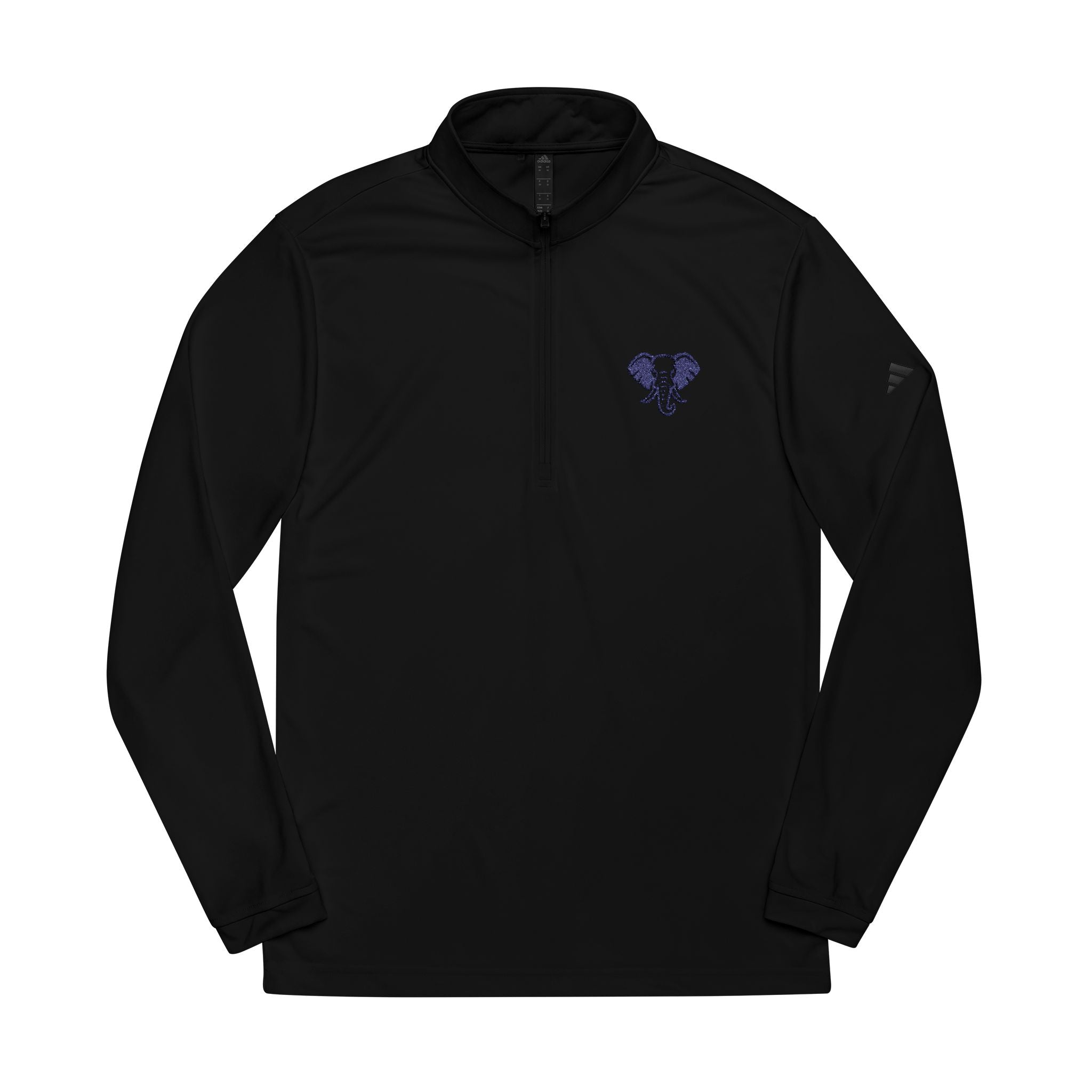 Elephant adidas® Quarter-Zip Pullover - Stylish Sporty Gear, Athletic Wear, Casual Outfits, Gift for Sports Lovers, Embroidered Apparel