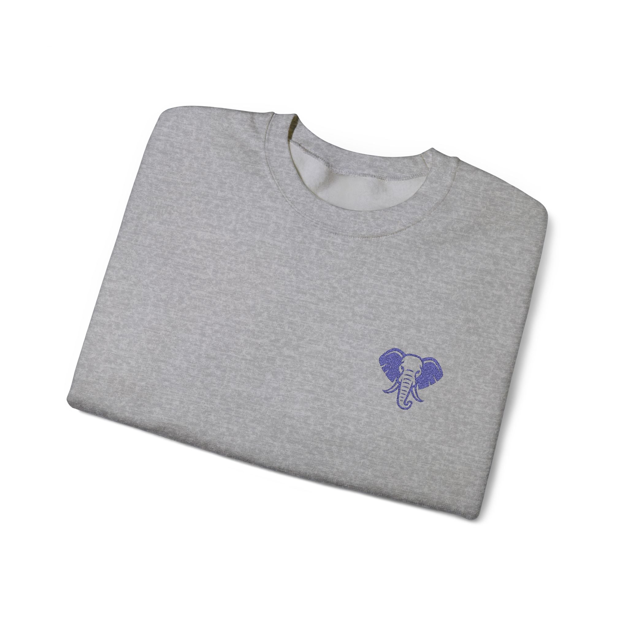 Elephant Minimalist Unisex Heavy Blend™ Crewneck Sweatshirt - Cozy Casual Wear, Perfect Gift for Him/Her, Ideal for Fall/Winter