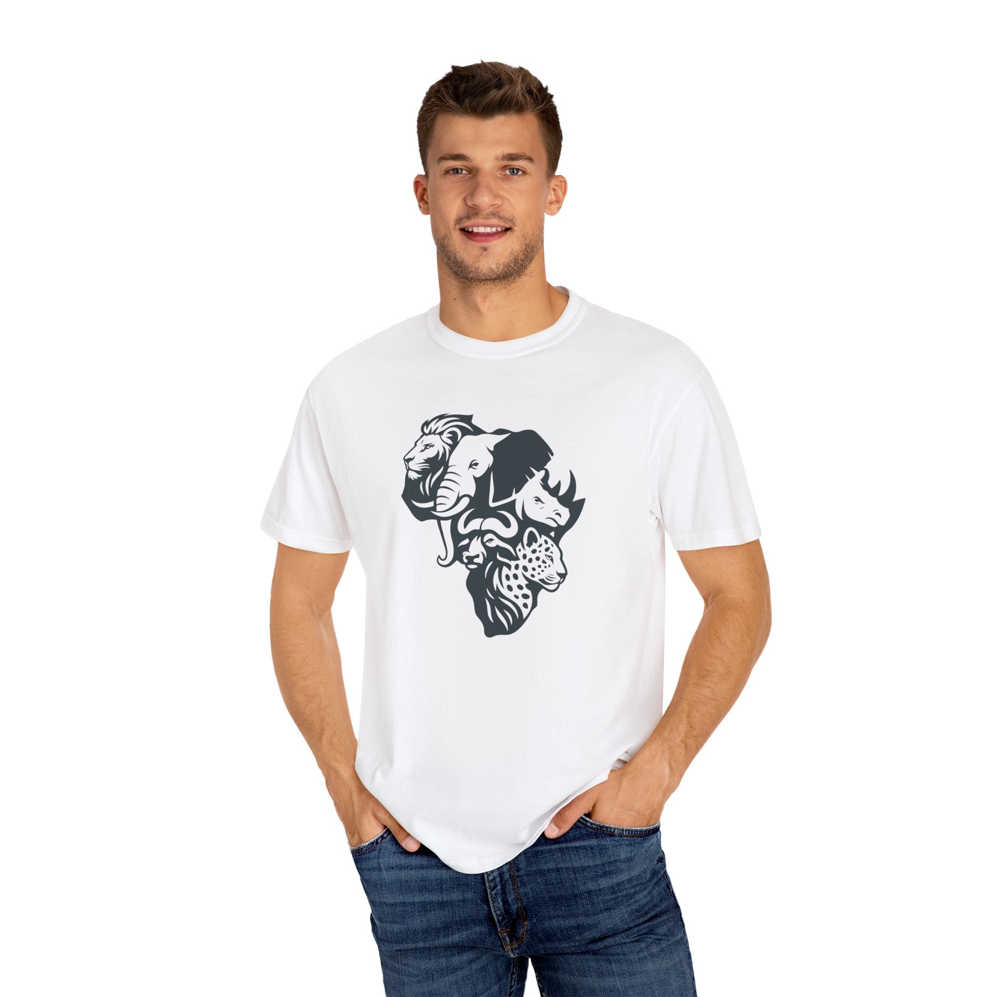 African Big 5 Unisex Garment-Dyed T-shirt