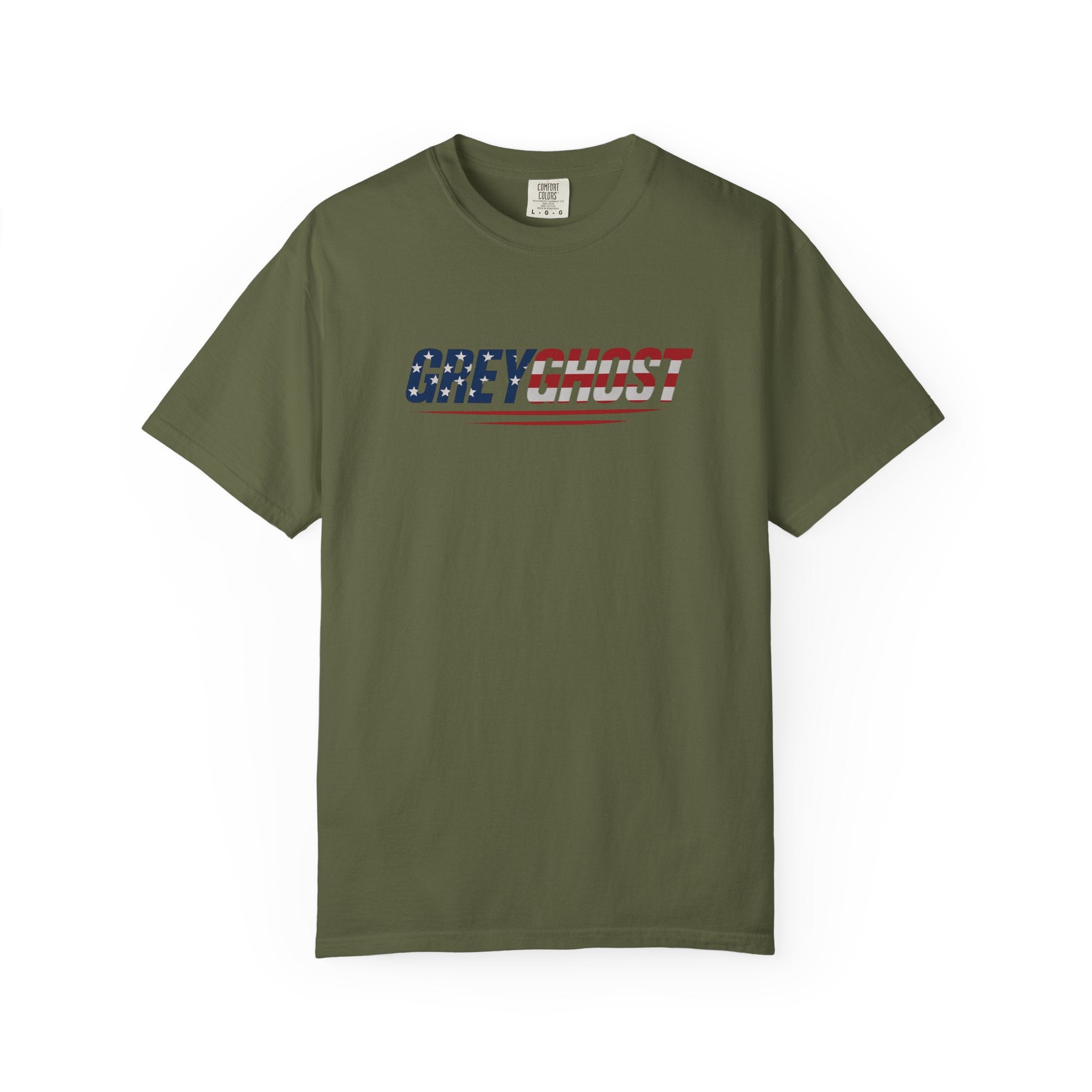 Patriotic GreyGhost Unisex Garment-Dyed T-shirt