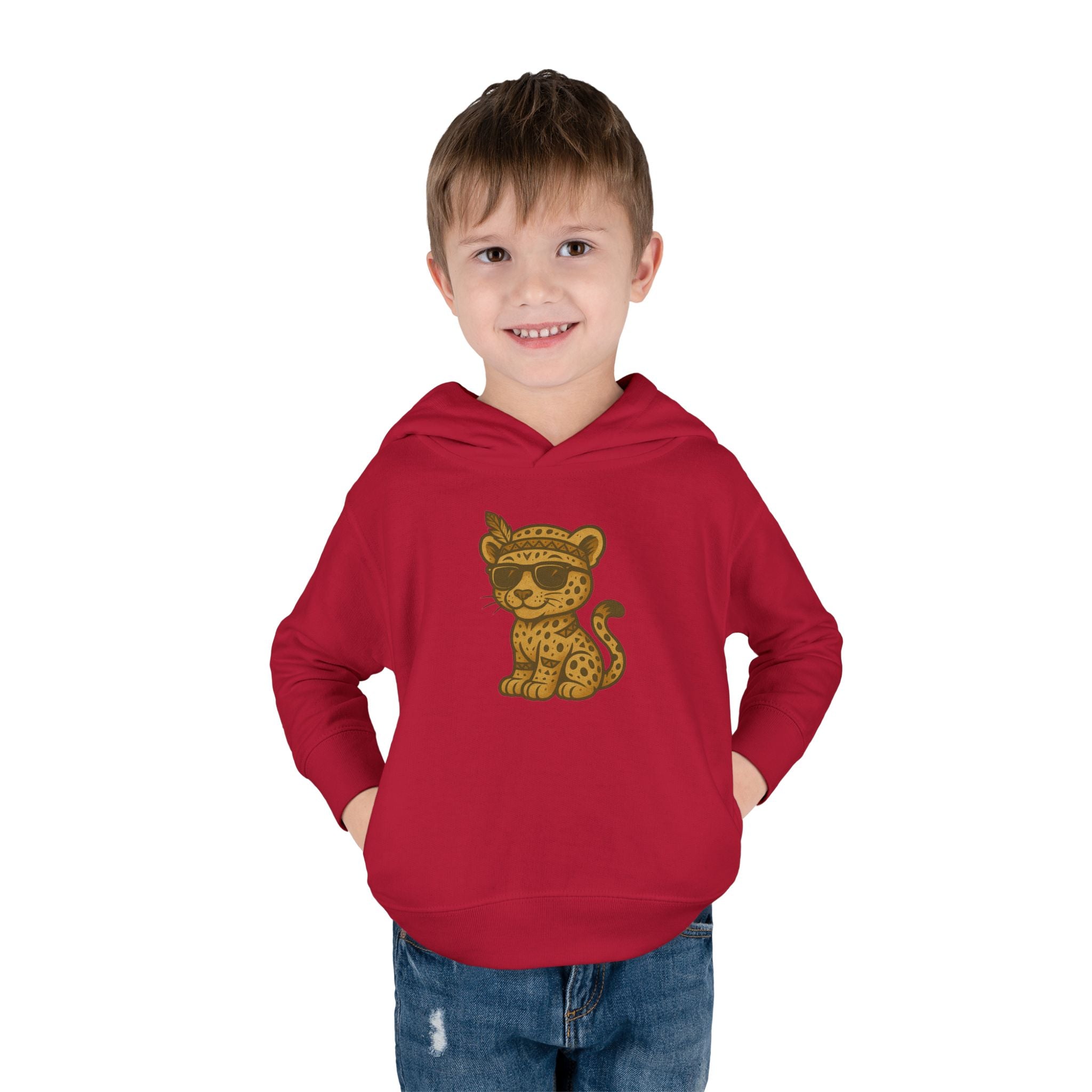 Cool Leopard Toddler Fleece Hoodie, Cute Animal Sweatshirt for Kids, Perfect Birthday Gift, Cozy Winter Wear, Fun Playtime Apparel