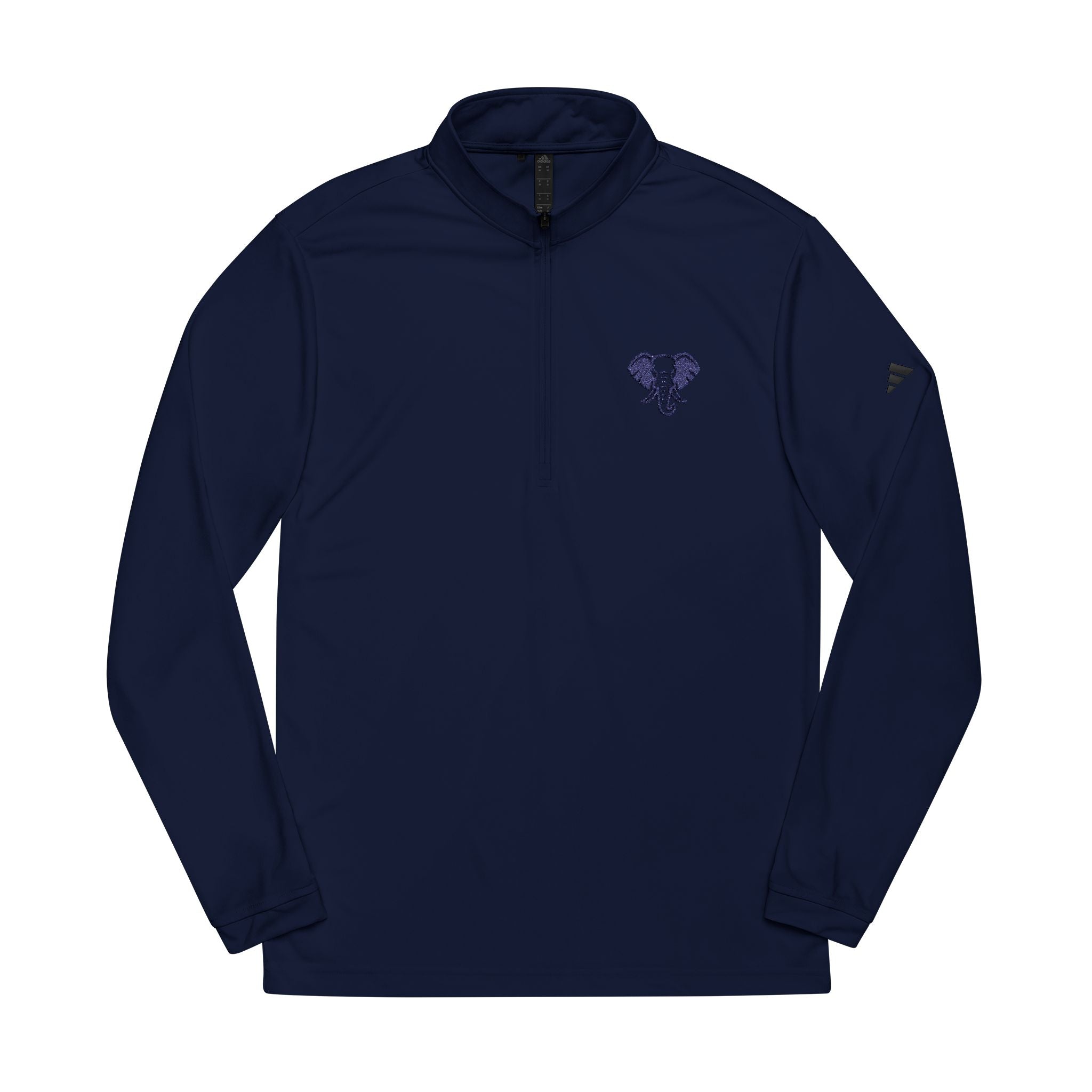 Elephant adidas® Quarter-Zip Pullover - Stylish Sporty Gear, Athletic Wear, Casual Outfits, Gift for Sports Lovers, Embroidered Apparel