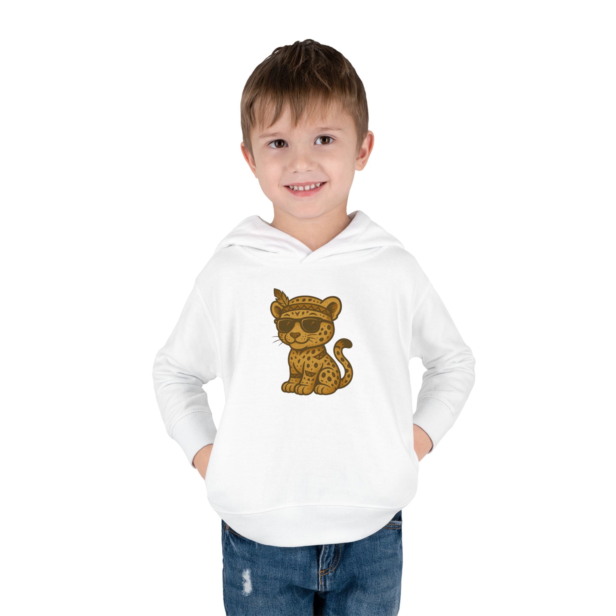Cool Leopard Toddler Fleece Hoodie, Cute Animal Sweatshirt for Kids, Perfect Birthday Gift, Cozy Winter Wear, Fun Playtime Apparel