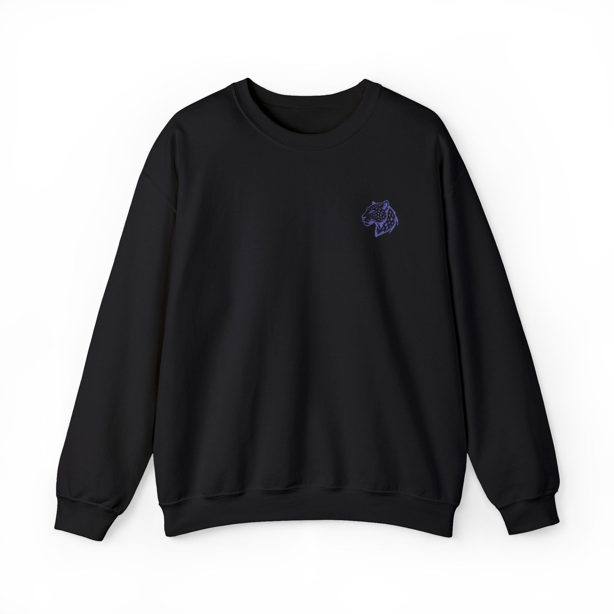 Leopard Minimalist Unisex Heavy Blend™ Crewneck Sweatshirt - Cozy Casual Wear, Perfect Gift for Him/Her, Ideal for Fall/Winter