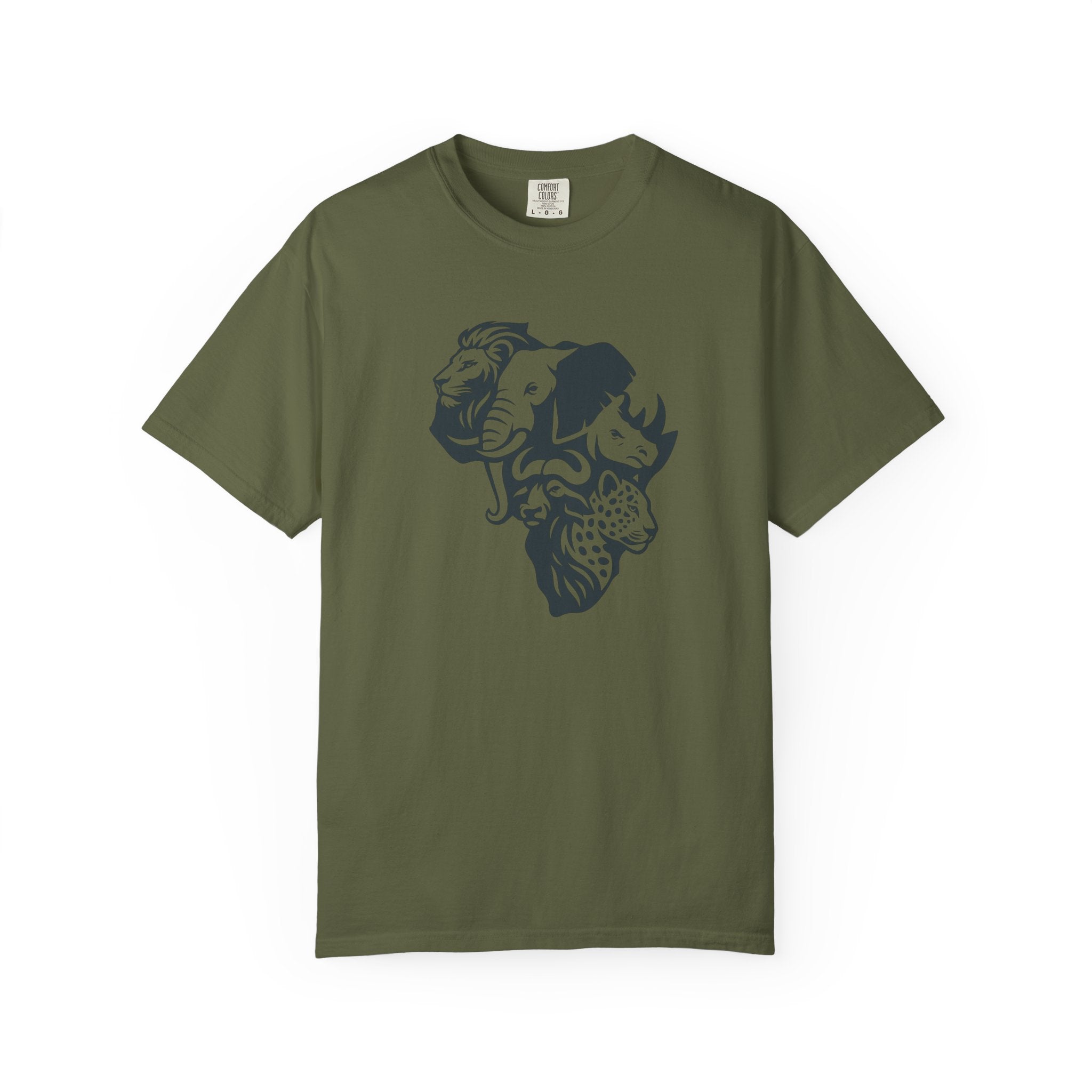 African Big 5 Unisex Garment-Dyed T-shirt