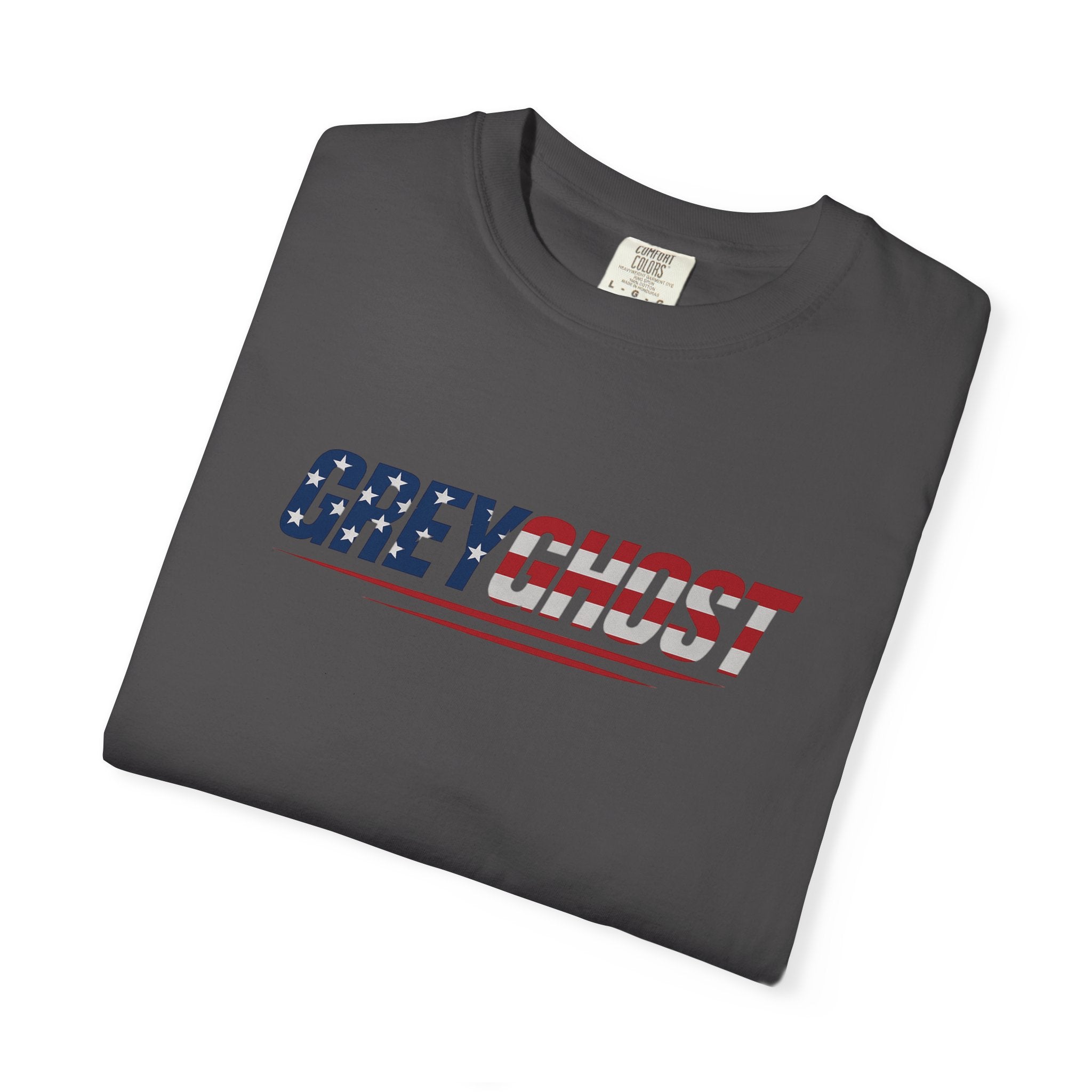 Patriotic GreyGhost Unisex Garment-Dyed T-shirt