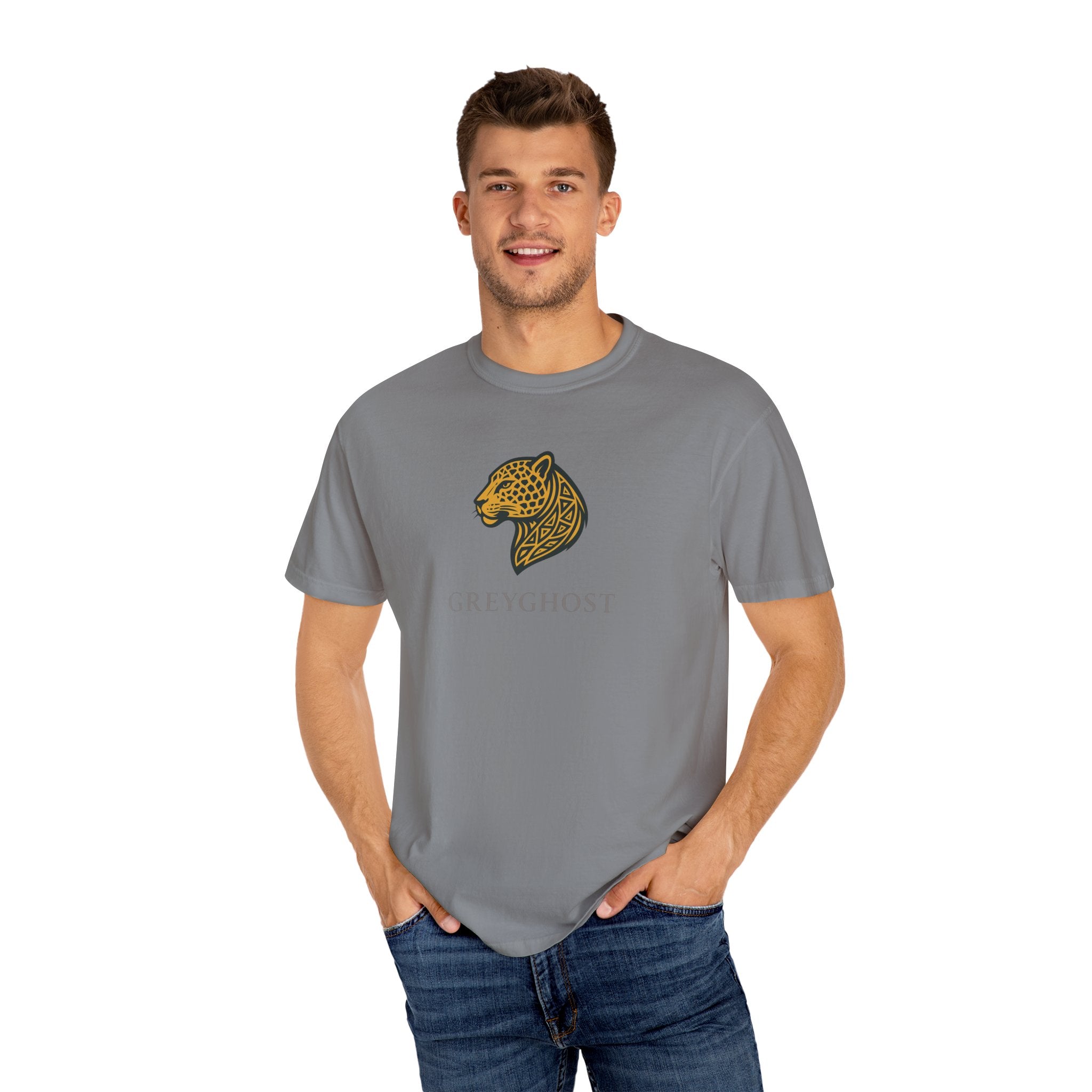 African Leopard Unisex Garment-Dyed T-shirt