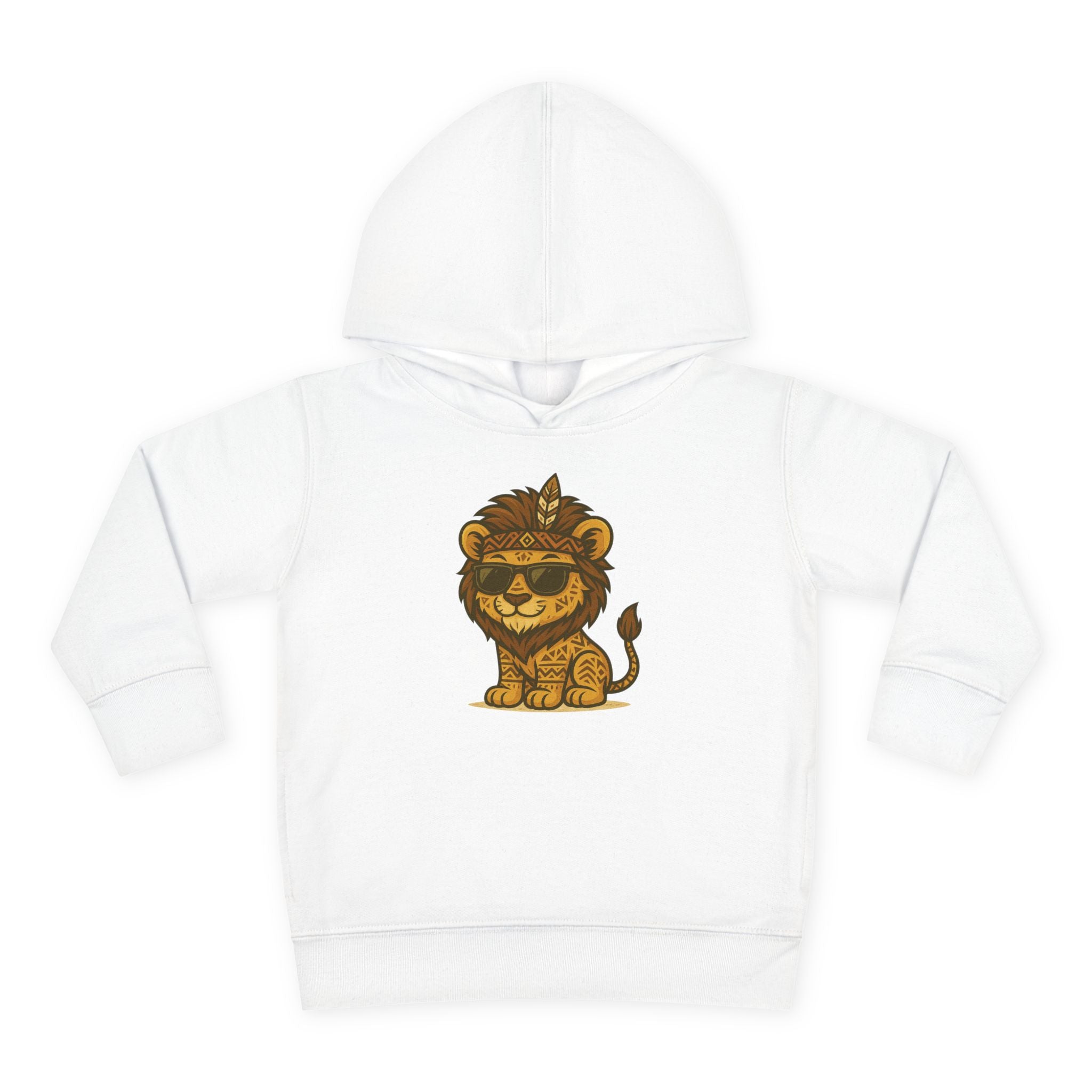 Cool Lion Toddler Fleece Pullover Hoodie, Cute Kids Sweatshirt, Animal Hoodie, Toddler Clothing, Fun Gift for Boys and Girls