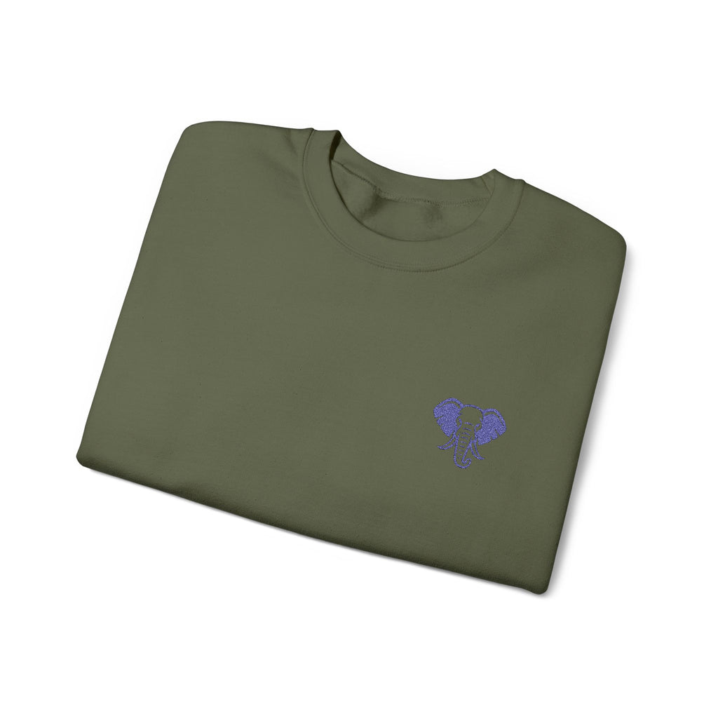 Elephant Minimalist Unisex Heavy Blend™ Crewneck Sweatshirt - Cozy Casual Wear, Perfect Gift for Him/Her, Ideal for Fall/Winter