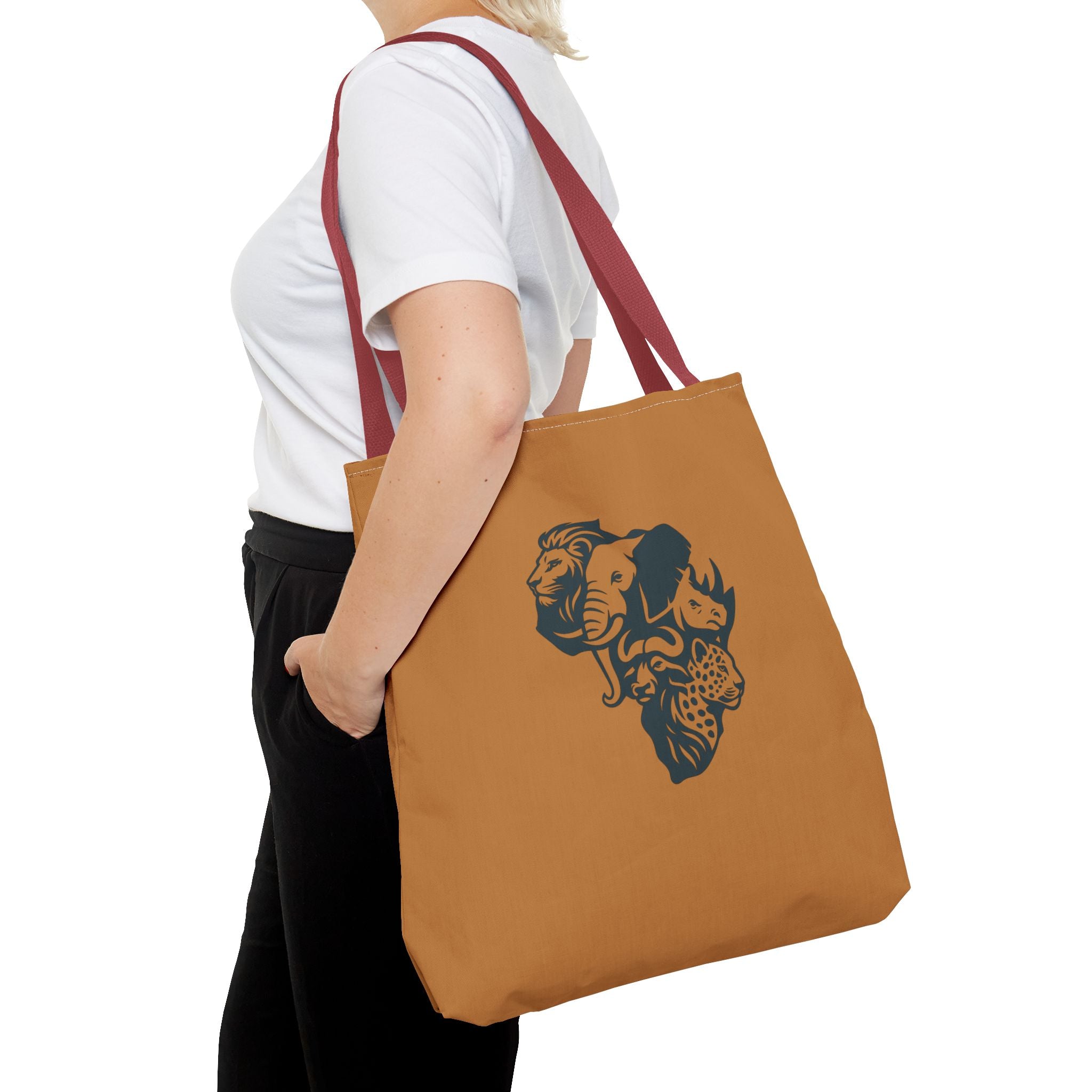 African Wildlife Tote Bag | Unique All-Over Print Bag, Eco-Friendly, Perfect for Shopping, Travel, Gifts