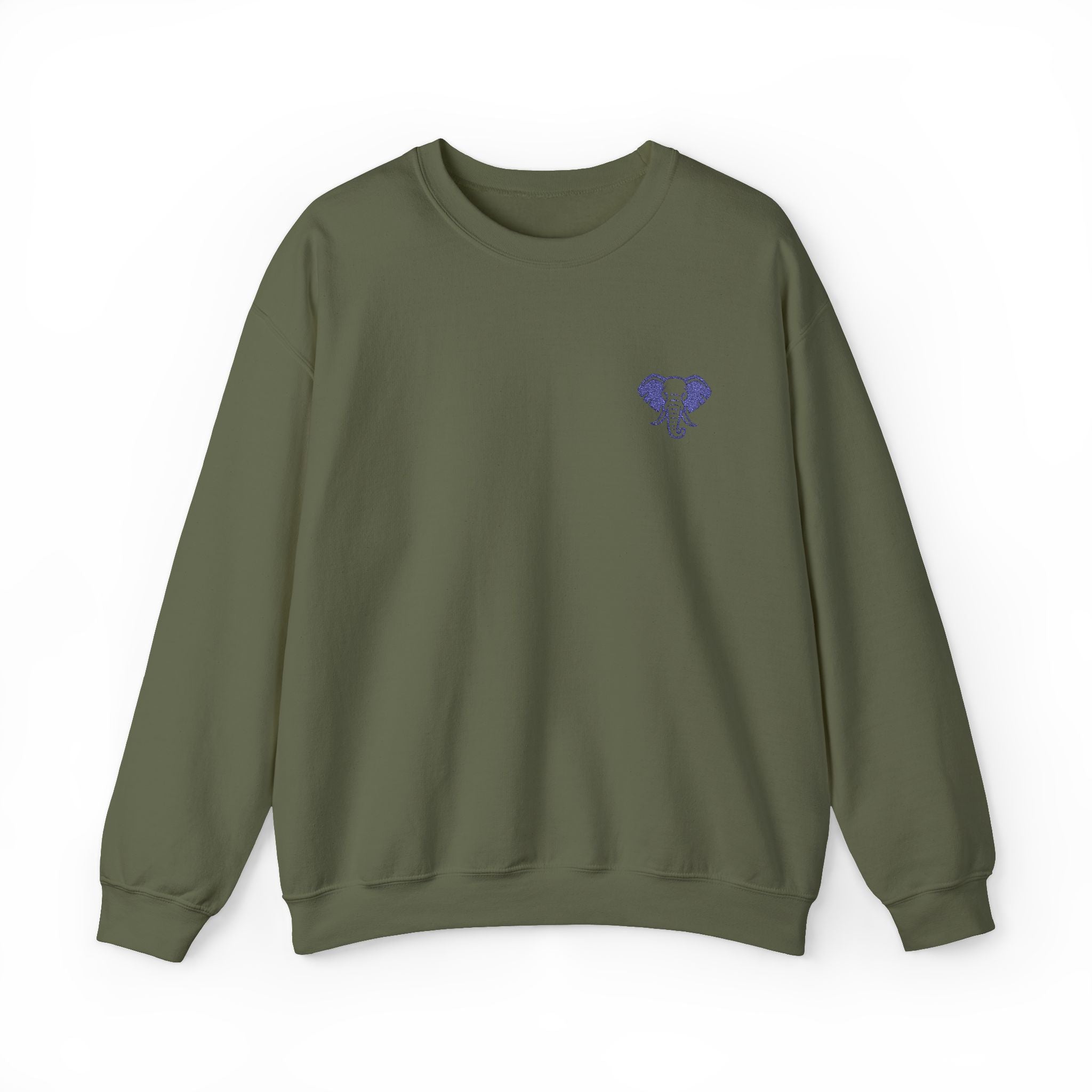Elephant Minimalist Unisex Heavy Blend™ Crewneck Sweatshirt - Cozy Casual Wear, Perfect Gift for Him/Her, Ideal for Fall/Winter