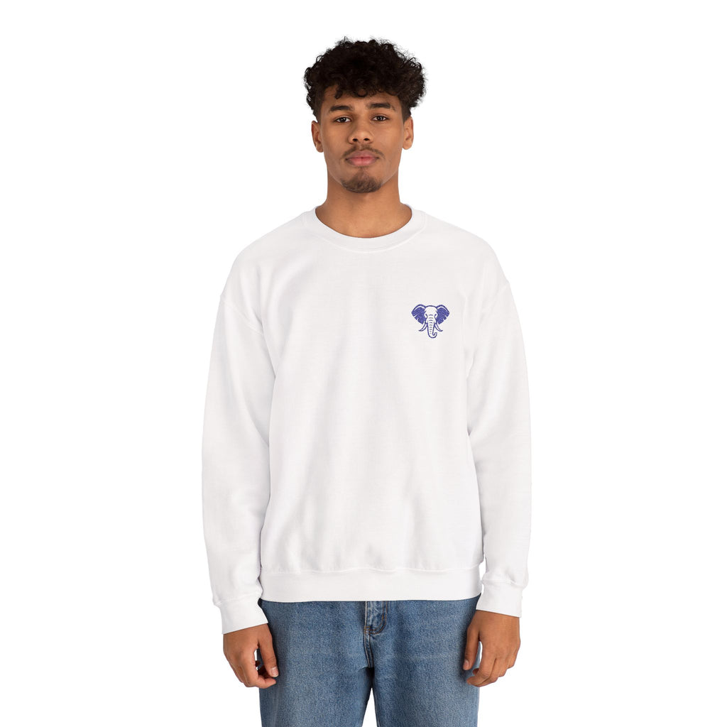 Elephant Minimalist Unisex Heavy Blend™ Crewneck Sweatshirt - Cozy Casual Wear, Perfect Gift for Him/Her, Ideal for Fall/Winter
