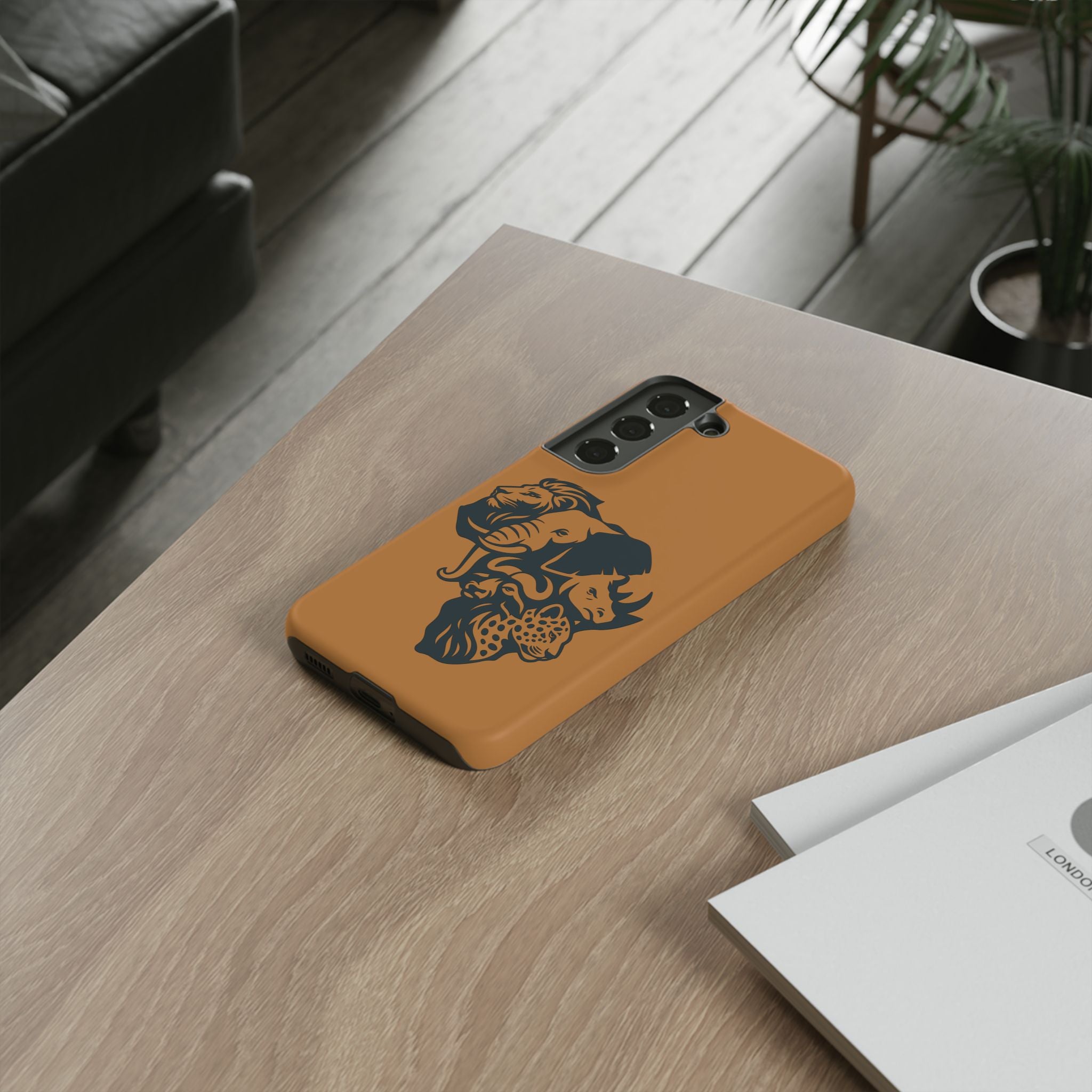 Big 5 African Phone Case, Wildlife Lover Gift, Tough Phone Cover, African Animal Design, Stylish Mobile Accessory