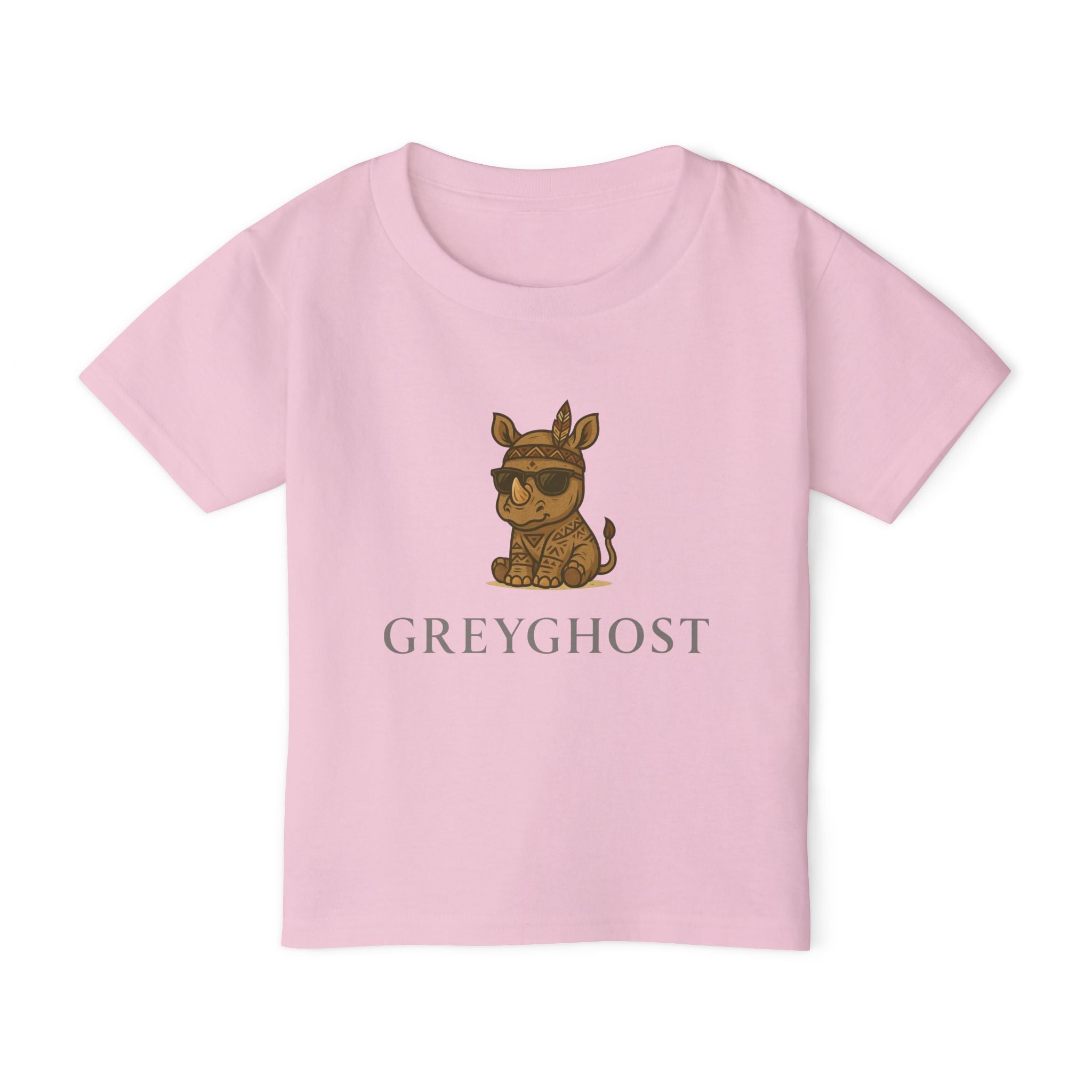 Cool Kid's Rhino Graphic Tee - Trendy Toddler Shirt, Toddler Fashion, Gift for Kids, Summer Outfit, Fun Cartoon Tee