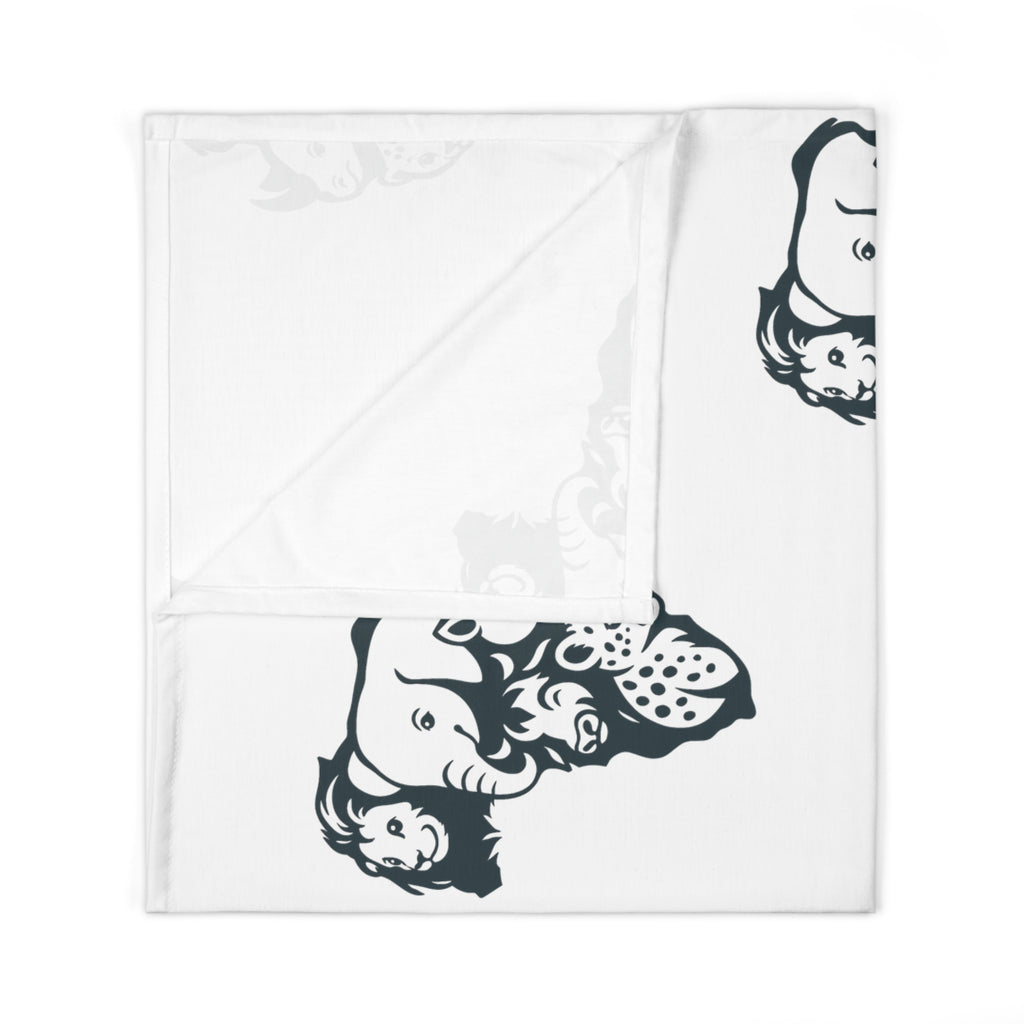 Baby Animal-Themed Swaddle Blanket, Nursery Blanket, Ideal for Newborn Gifts, Baby Shower, Safari Decor, Soft Baby Swaddle