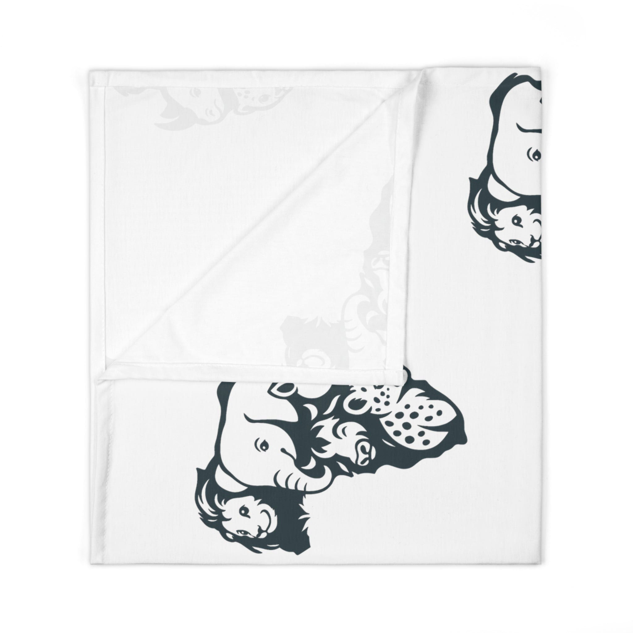 Baby Animal-Themed Swaddle Blanket, Nursery Blanket, Ideal for Newborn Gifts, Baby Shower, Safari Decor, Soft Baby Swaddle