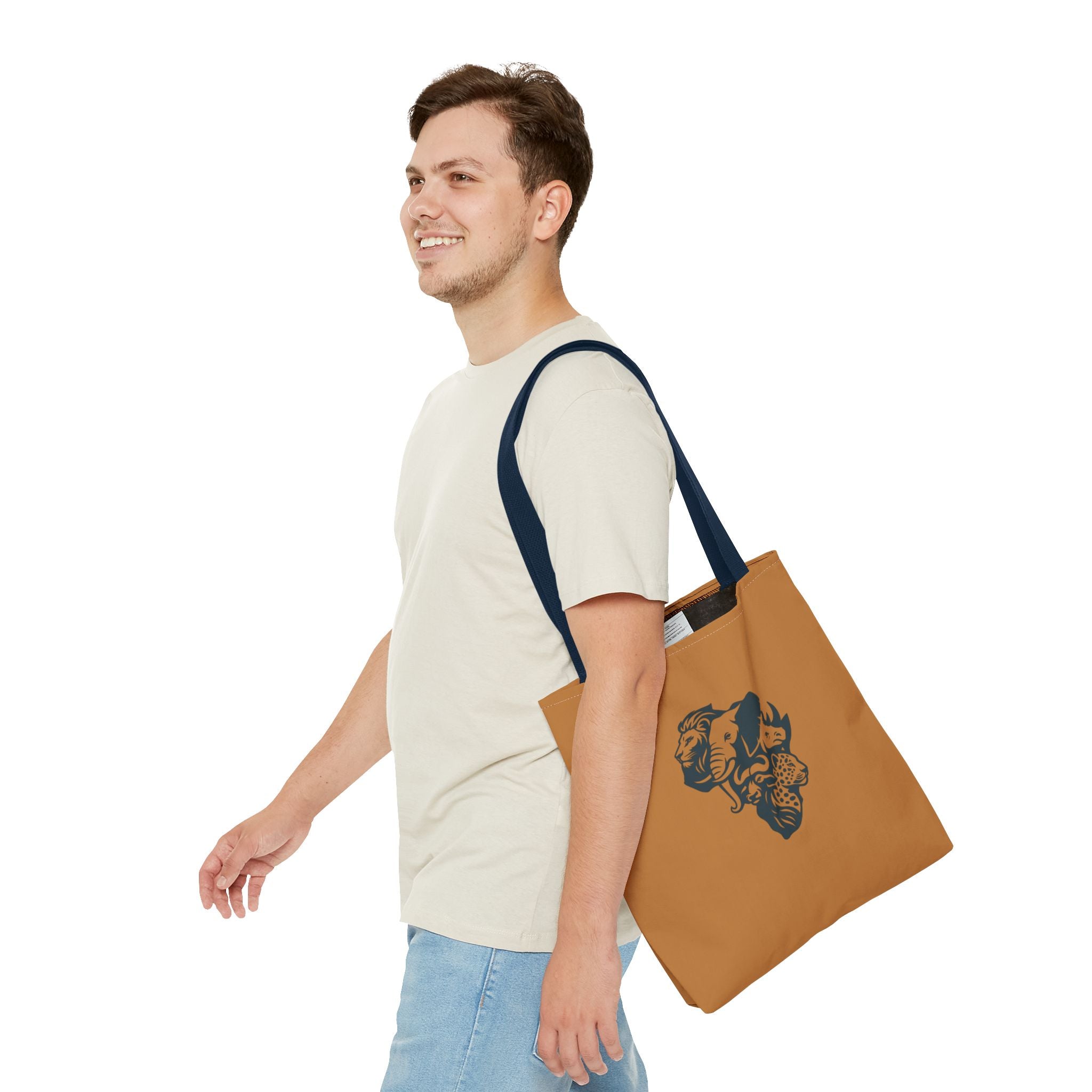 African Wildlife Tote Bag | Unique All-Over Print Bag, Eco-Friendly, Perfect for Shopping, Travel, Gifts