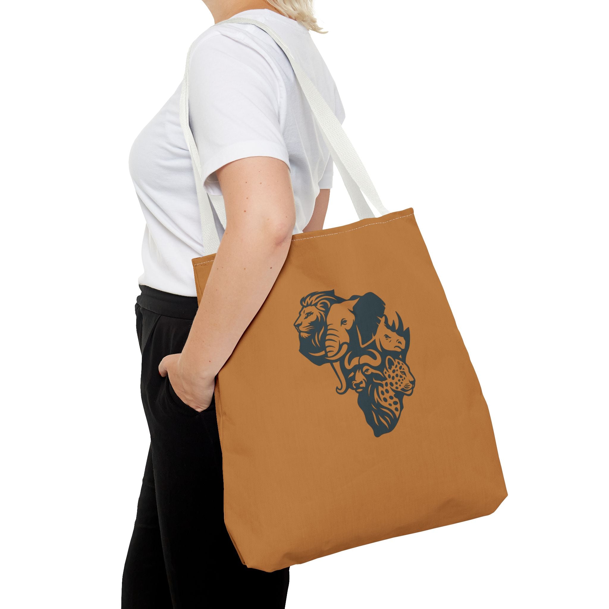 African Wildlife Tote Bag | Unique All-Over Print Bag, Eco-Friendly, Perfect for Shopping, Travel, Gifts