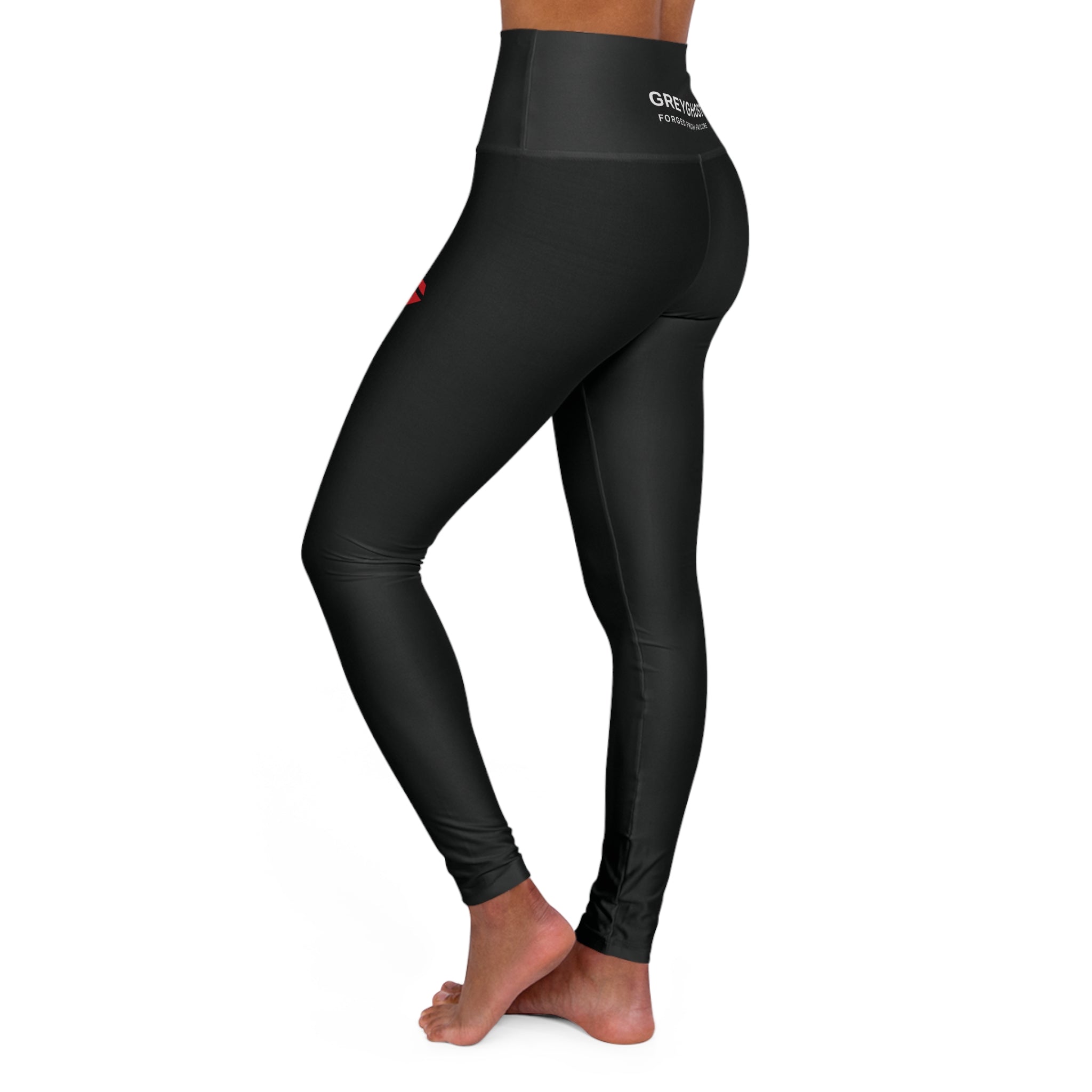High-Waisted Black Leggings by GreyGhost – Forged from Failure Activewear for Women | Gym, Yoga & Training Pants
